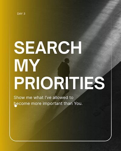 We’re spending October in Psalm 139, asking God to search every part of our lives.

Today, take an honest look at what gets t...