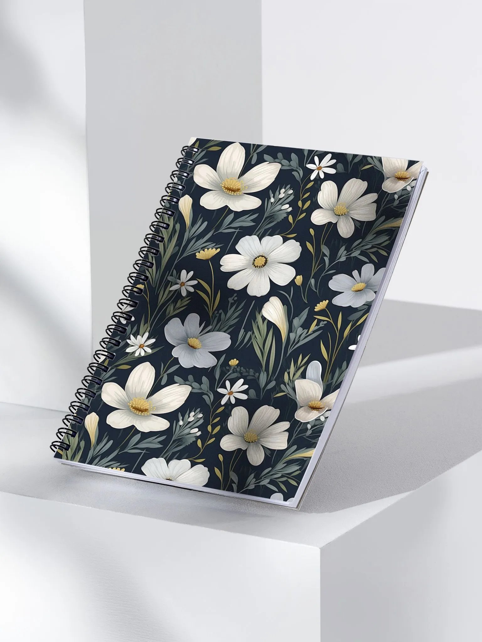 Floral Whimsy Spiral Dotted Notebook product image (2)