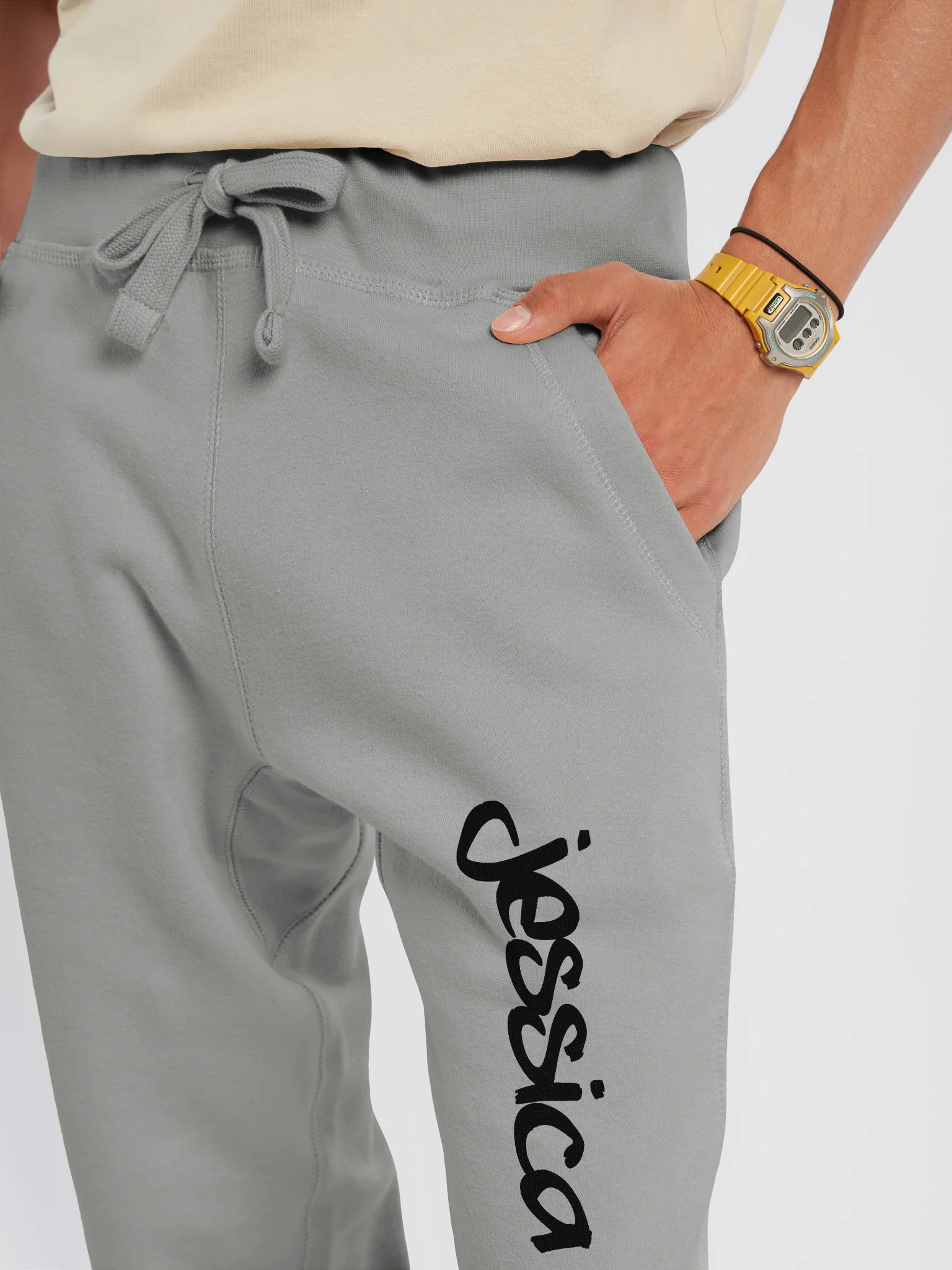 THAT'S MY NAME - BLACK TEXT JOGGERS product image (4)