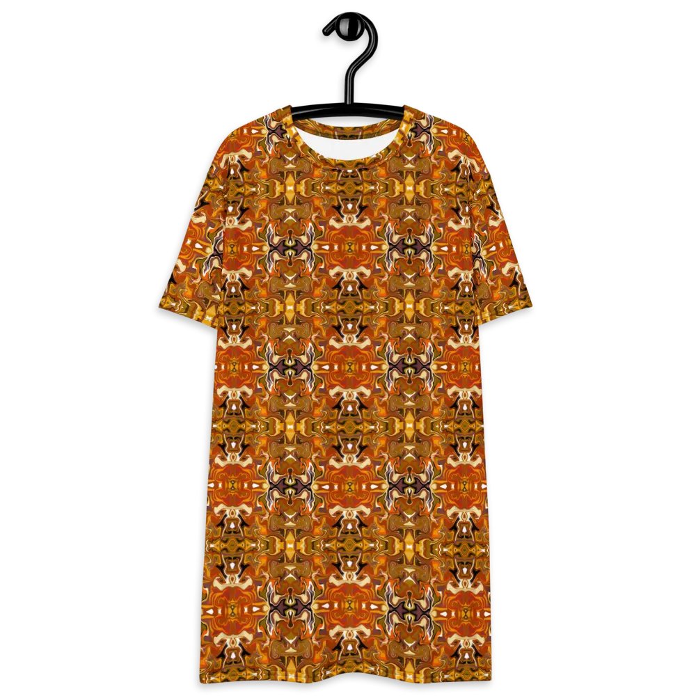 Brown African Inspired T-Shirt Dress product image (6)