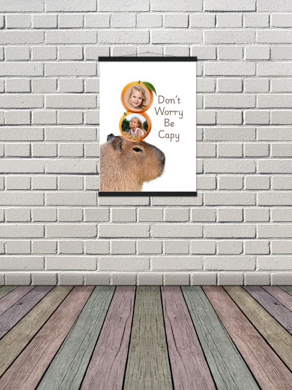 Capybara Balancing Oranges Custom Photo Canva Template product image (6)