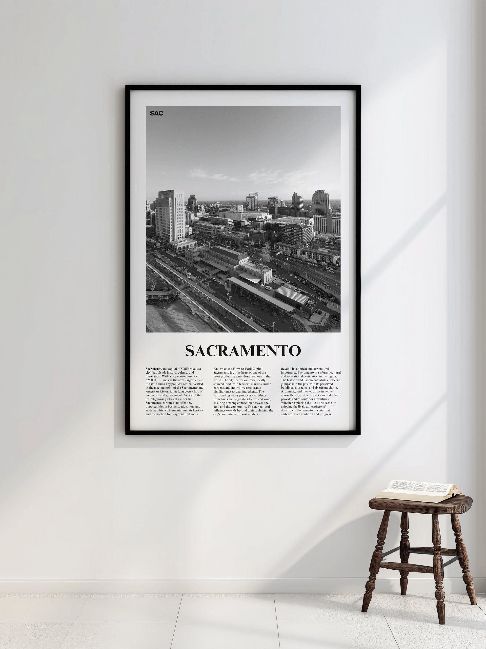 Sacramento 02 Newspaper Poster | Framed product image (2)