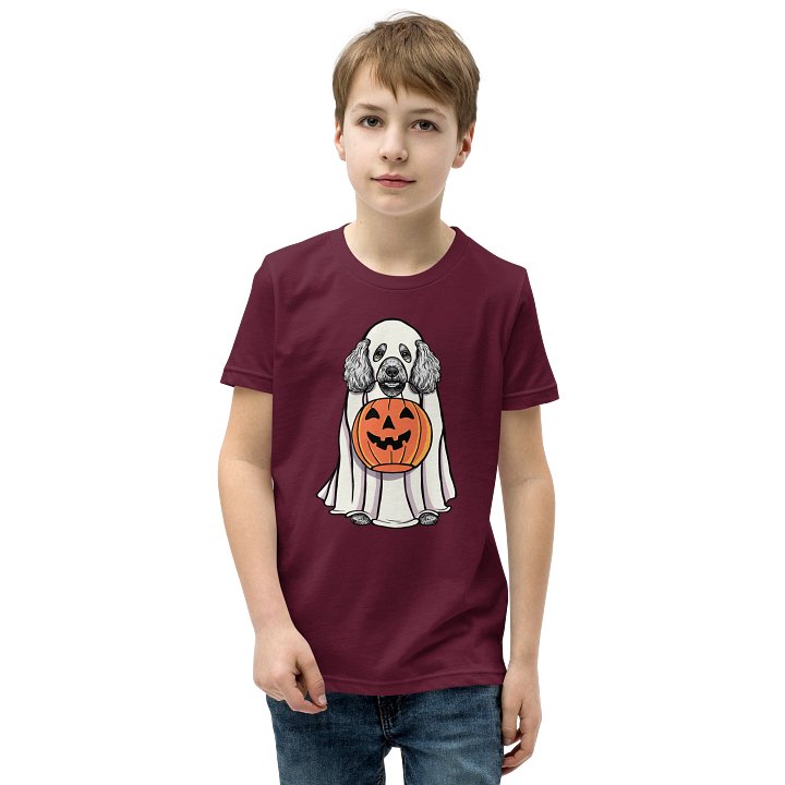 Halloween Miniature Poodle(Silver) Youth T-Shirt product image (1)
