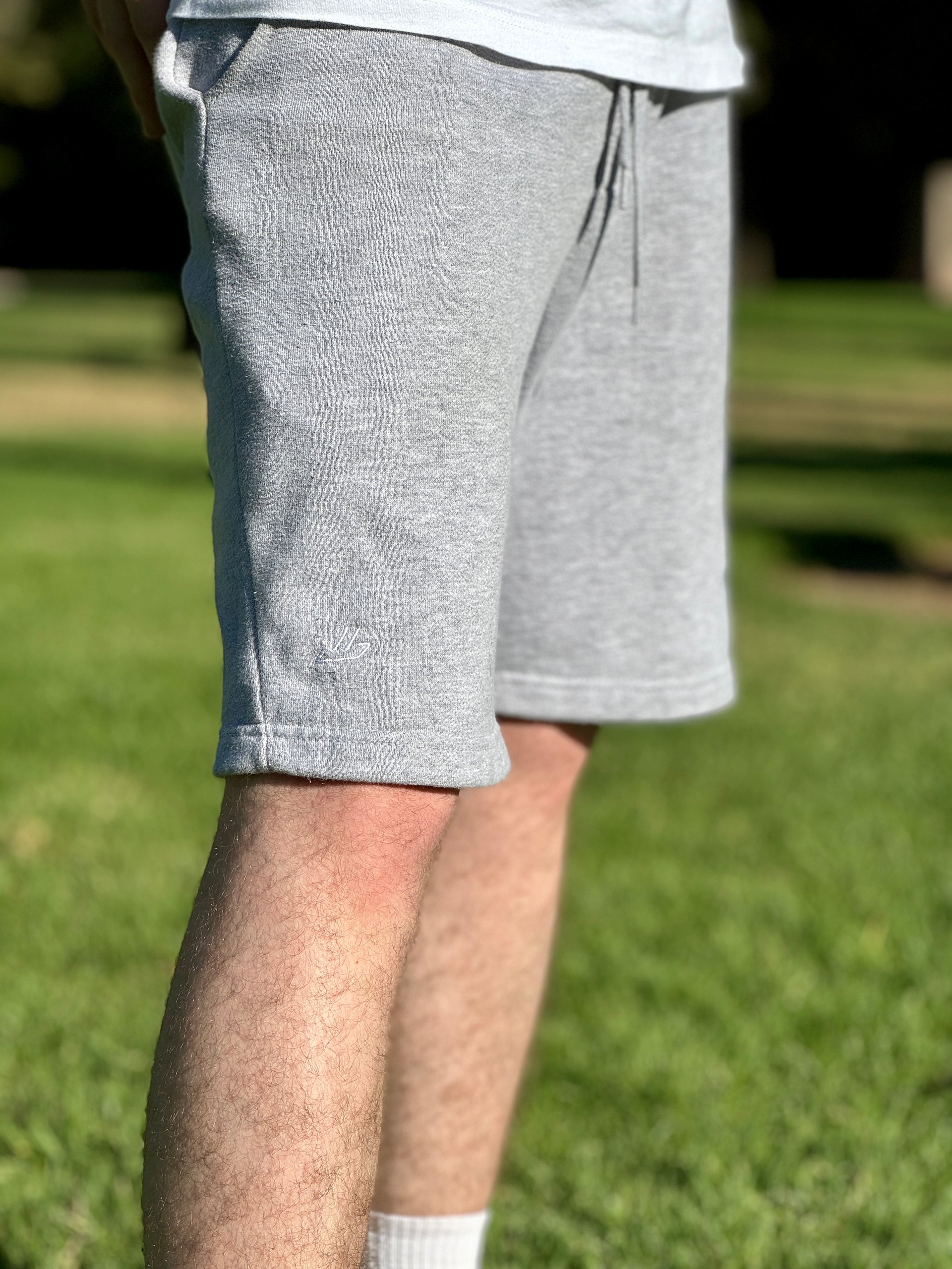 Nice. Embroidered Sweatshorts (Grey) product image (7)