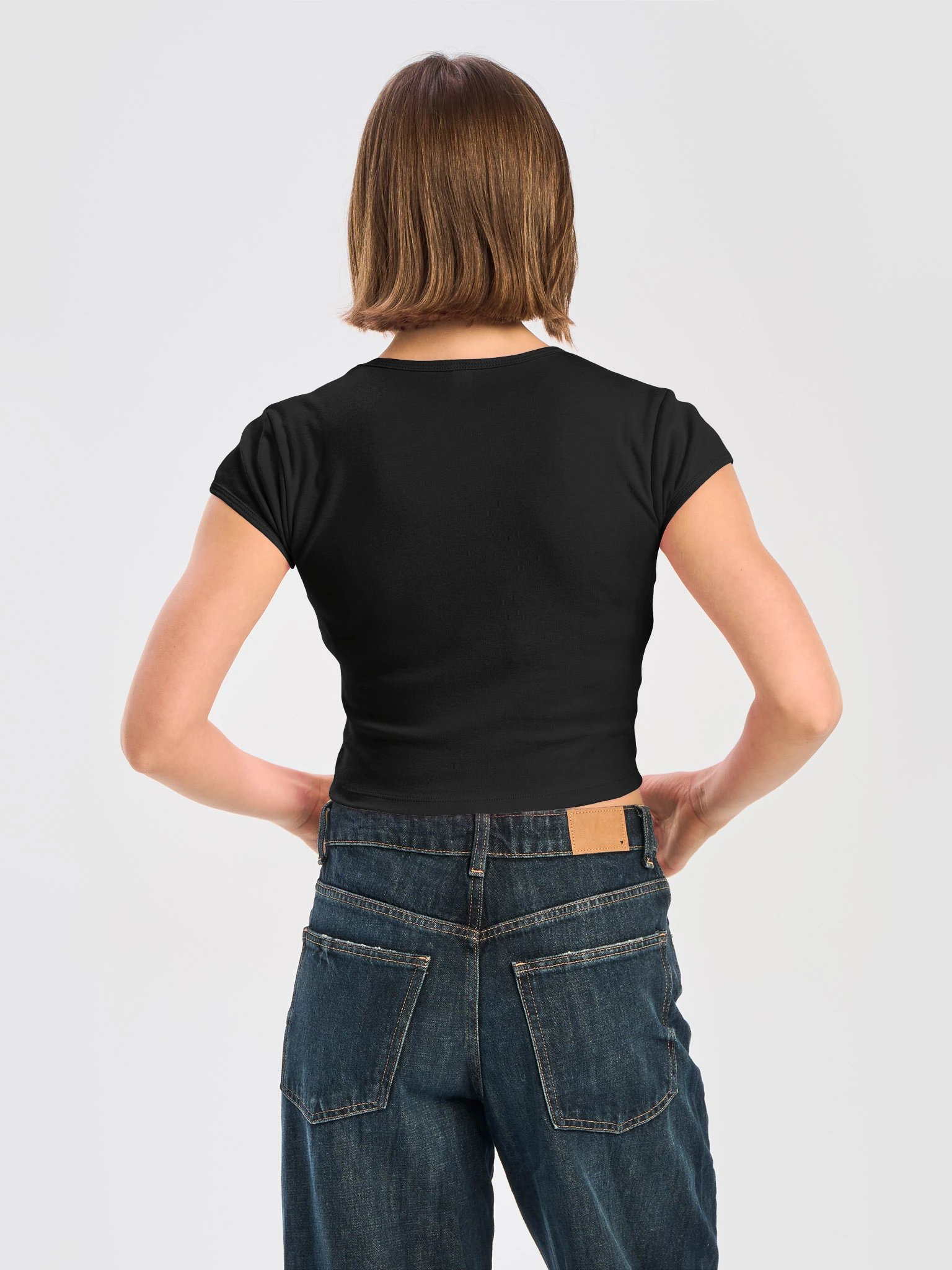Dead Mic Society Ribbed Baby Tee product image (16)