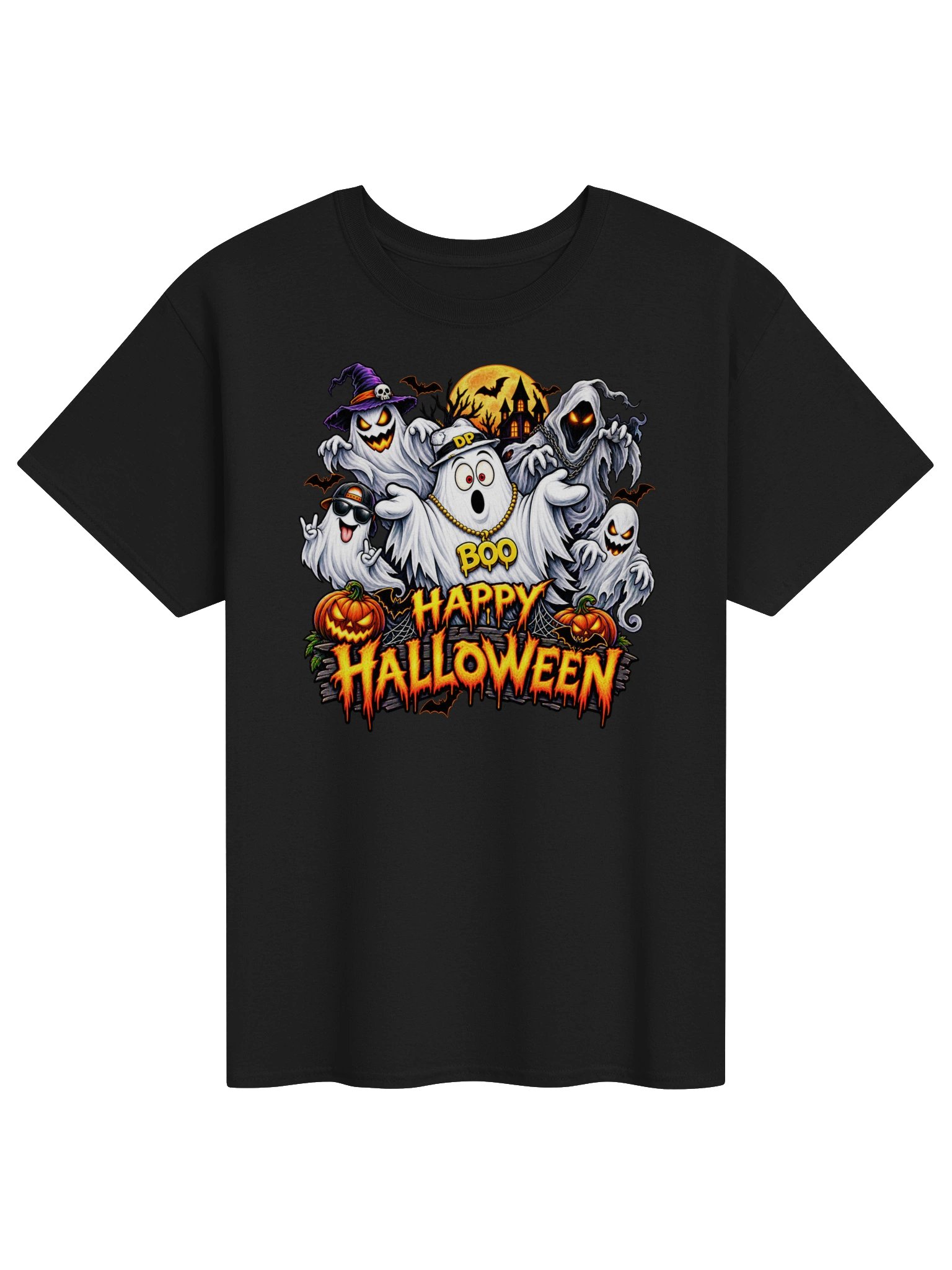 Boo Happy Halloween Gildan Heavyweight T-Shirt product image (1)