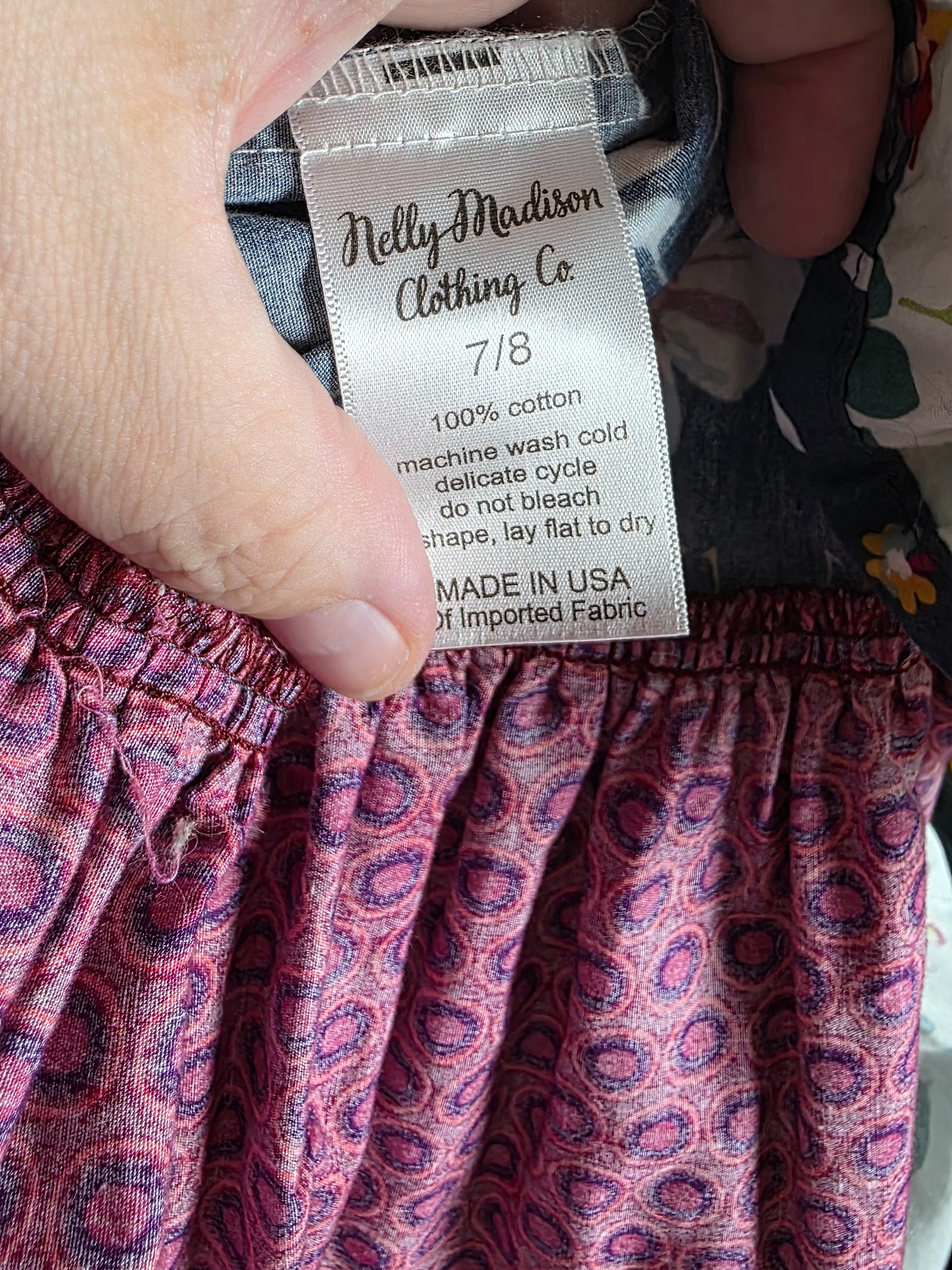 NELLY MADISON CLOTHING CO - Size 7/8 - GENTLY USED - Fall Flowers dress product image (2)