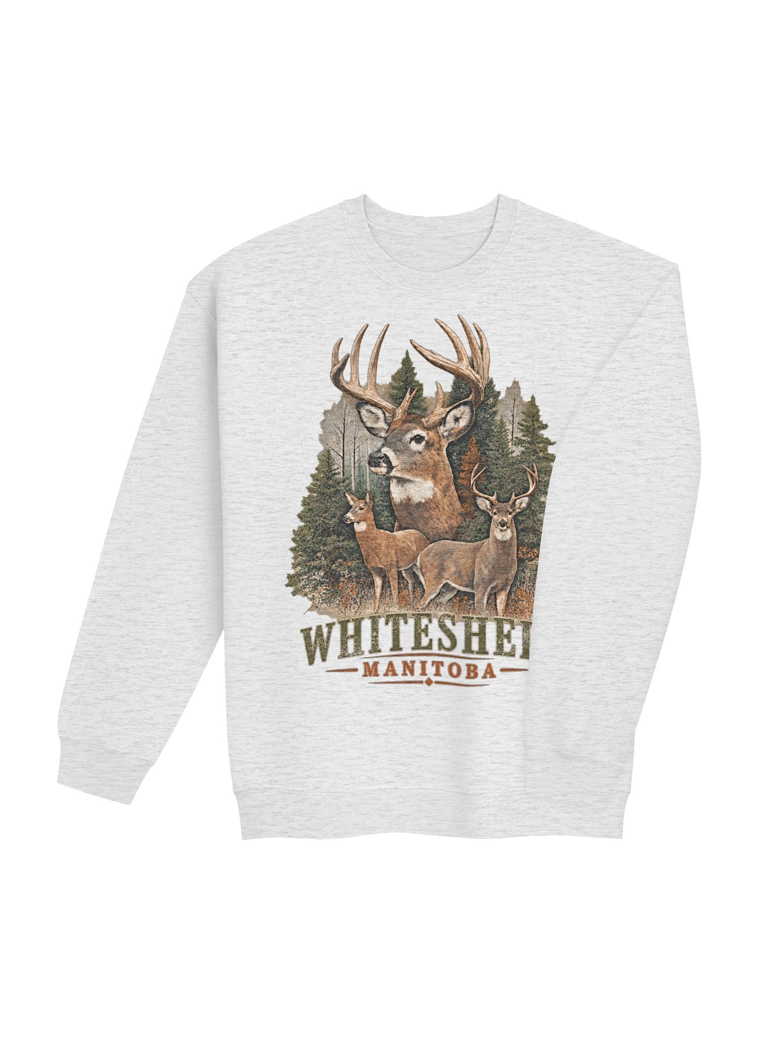 Whiteshell whitetail deer crewneck product image (5)
