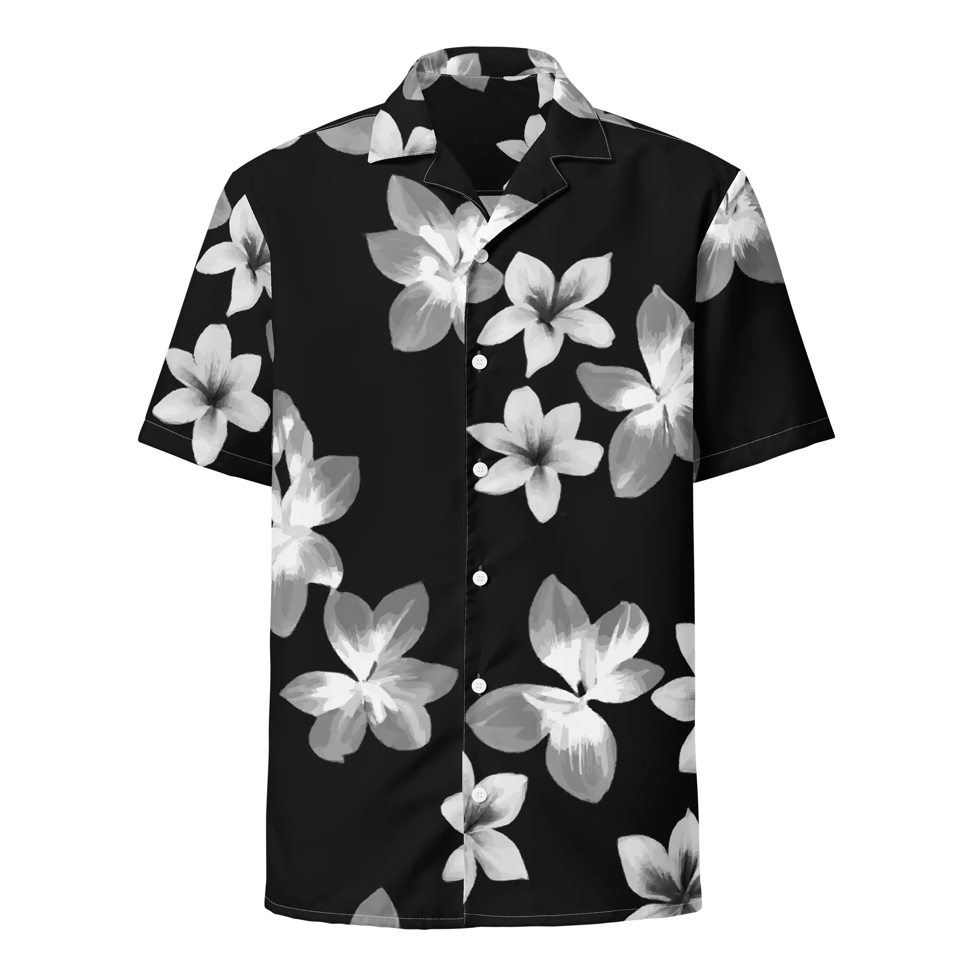 Volcanic Ash - Caribbean Soufriere Flower Print | Hawaiian Shirt product image (1)