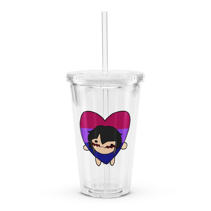 PeoVRC Bi Heart Pride Double Wall Tumbler product image (1)