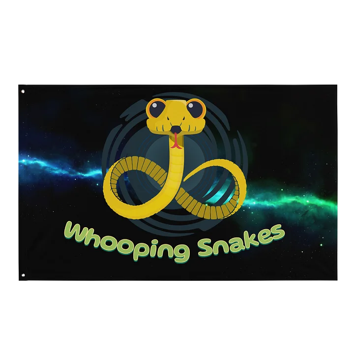 Whooping snakes Flag - dark product image (1)