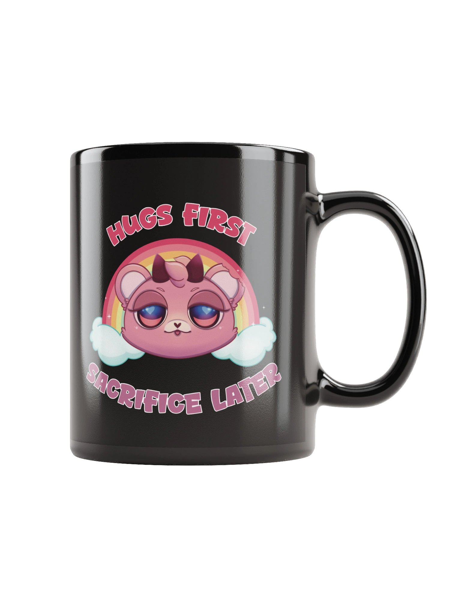 Hugs First, Sacrifice Later Glossy Mug product image (1)