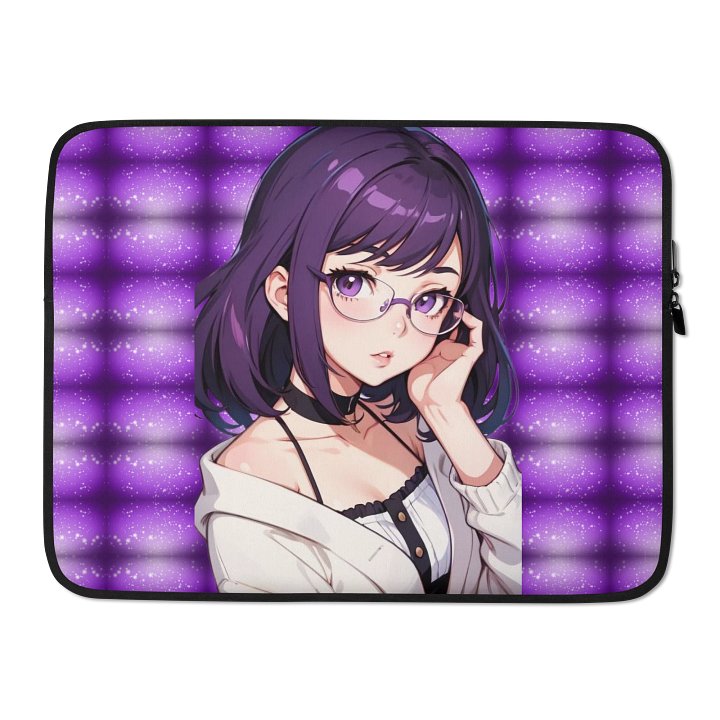 (PURPLE WAIFU) K Laptop Sleeve product image (2)