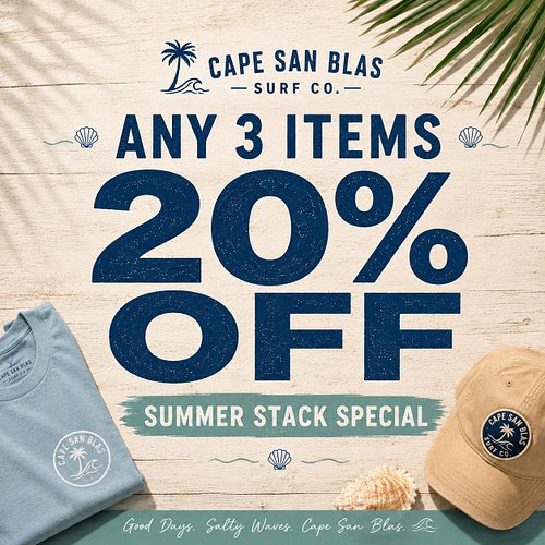 Headed to the Cape this summer? Pack like it. Our Summer Stack Special gives you 20% off when you grab any 3 items — easy bea...