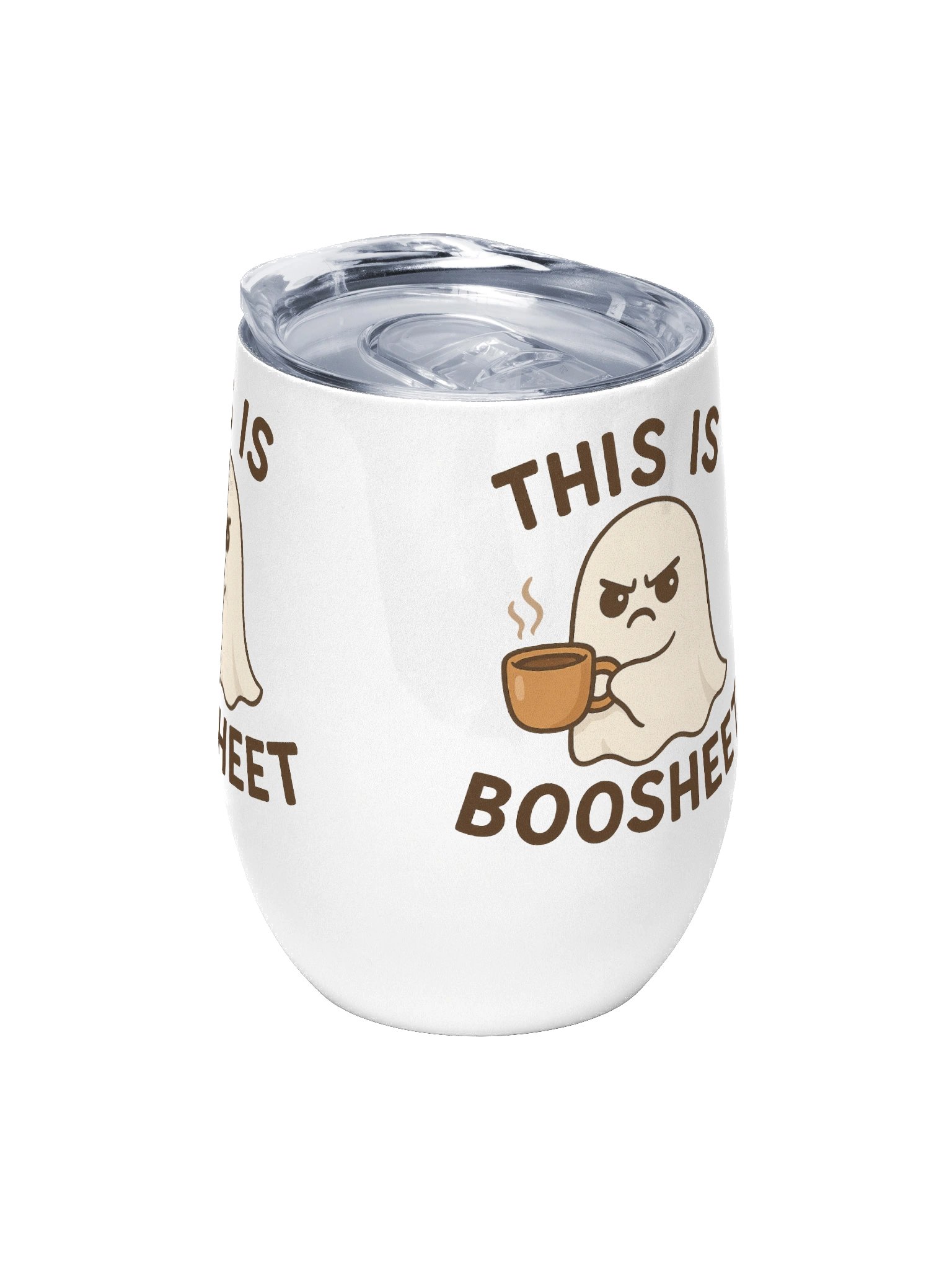 Sip Happens This is Boosheet Portable Coffee Tumbler Durable Stainless Steel Double-Walled Design Perfect for Wine Nights Coffee Mornings and Everyday Use product image (5)
