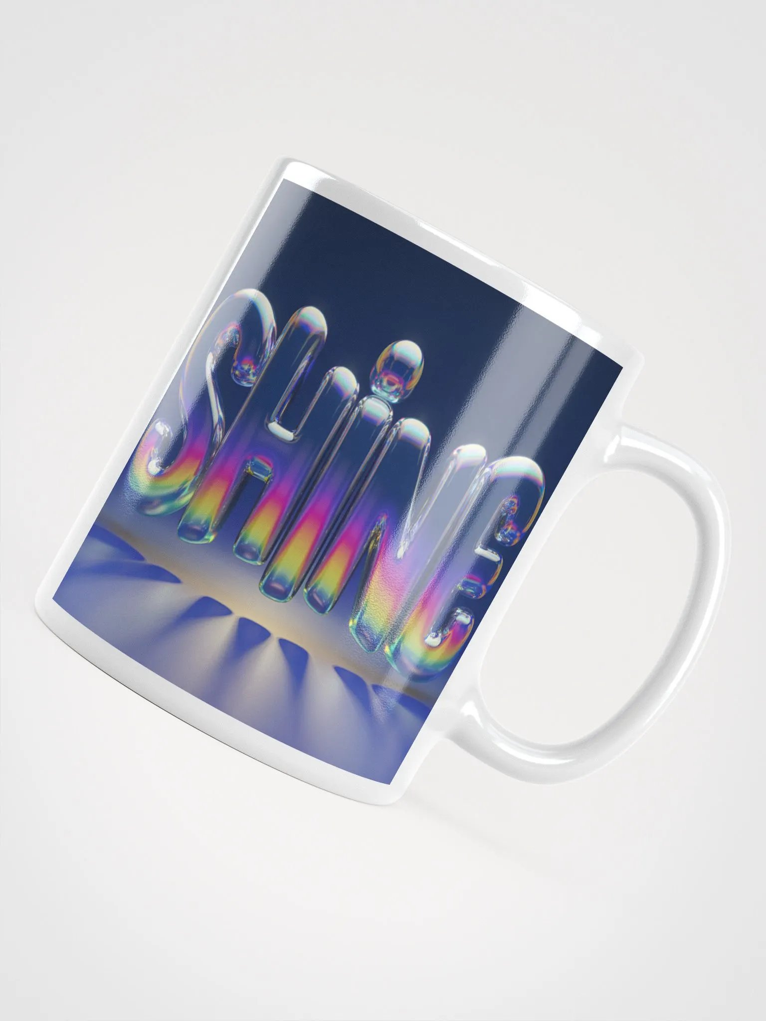 SHINE #Motivational Glossy Mug - White product image (11)