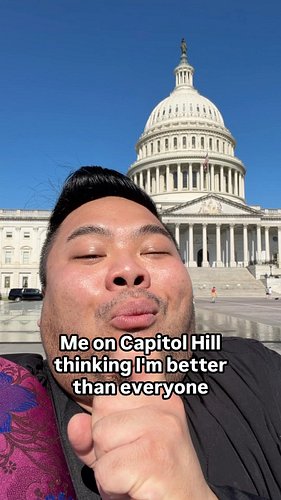 Reclaiming my time, sweaty. 🧑‍⚖️

I found myself on a tour of Capitol Hill in Washington DC, and it just made me realize how ...