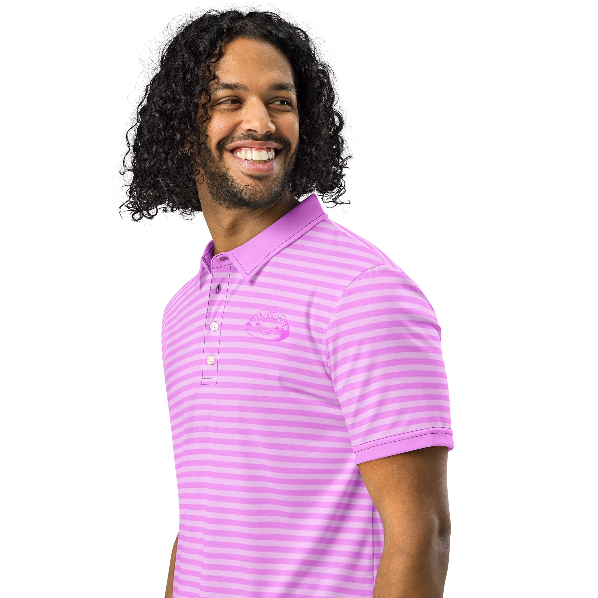 Pink Stripped Polo product image (2)