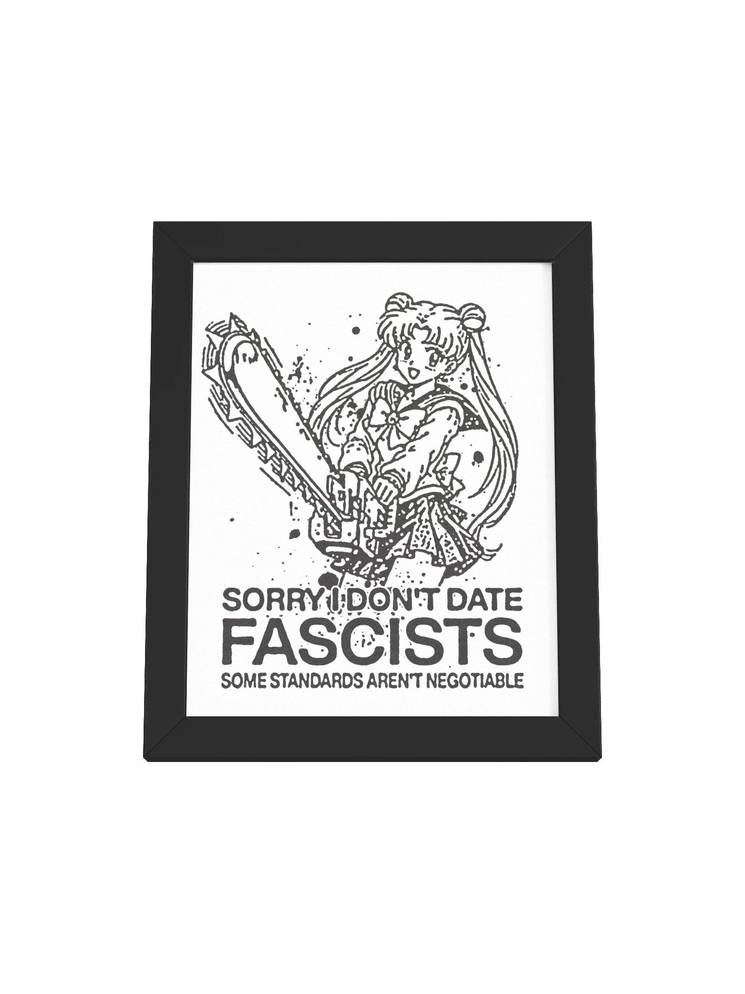 Don't date ! Framed Print. product image (1)