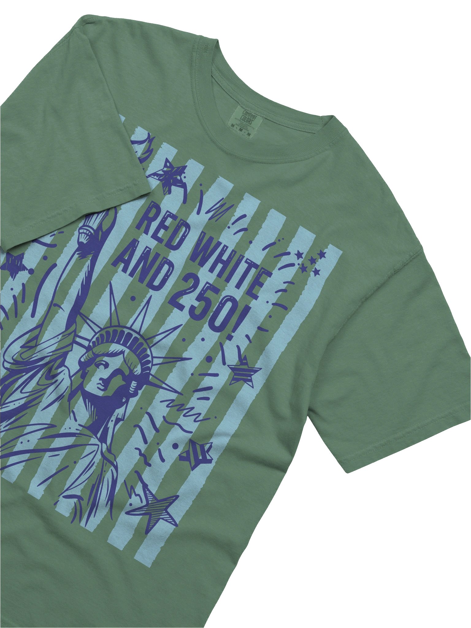 Red, White, And 250, USA Bday T Shirt product image (14)