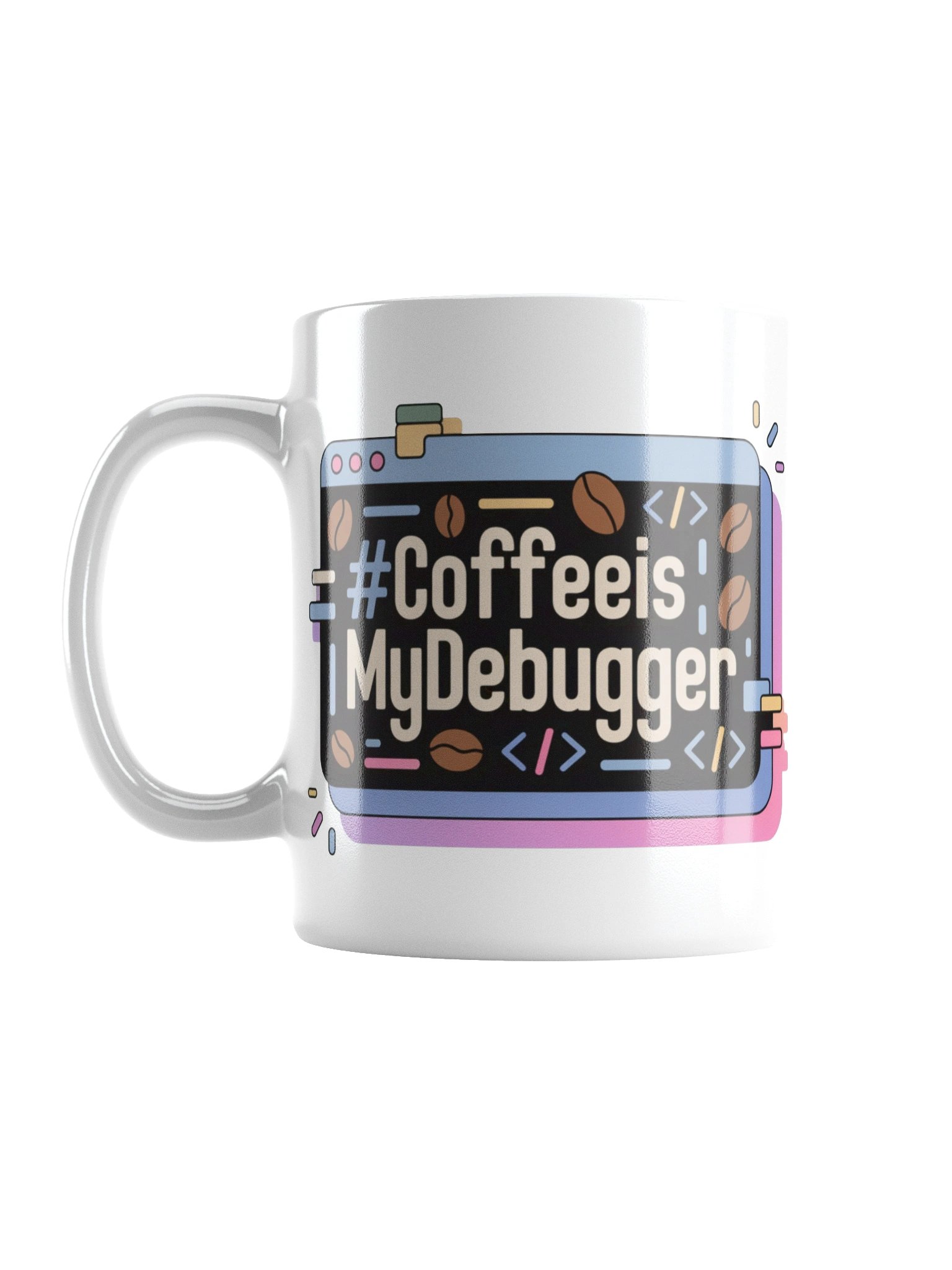 Coffee Is My Debugger Funny Programmer Mug product image (1)