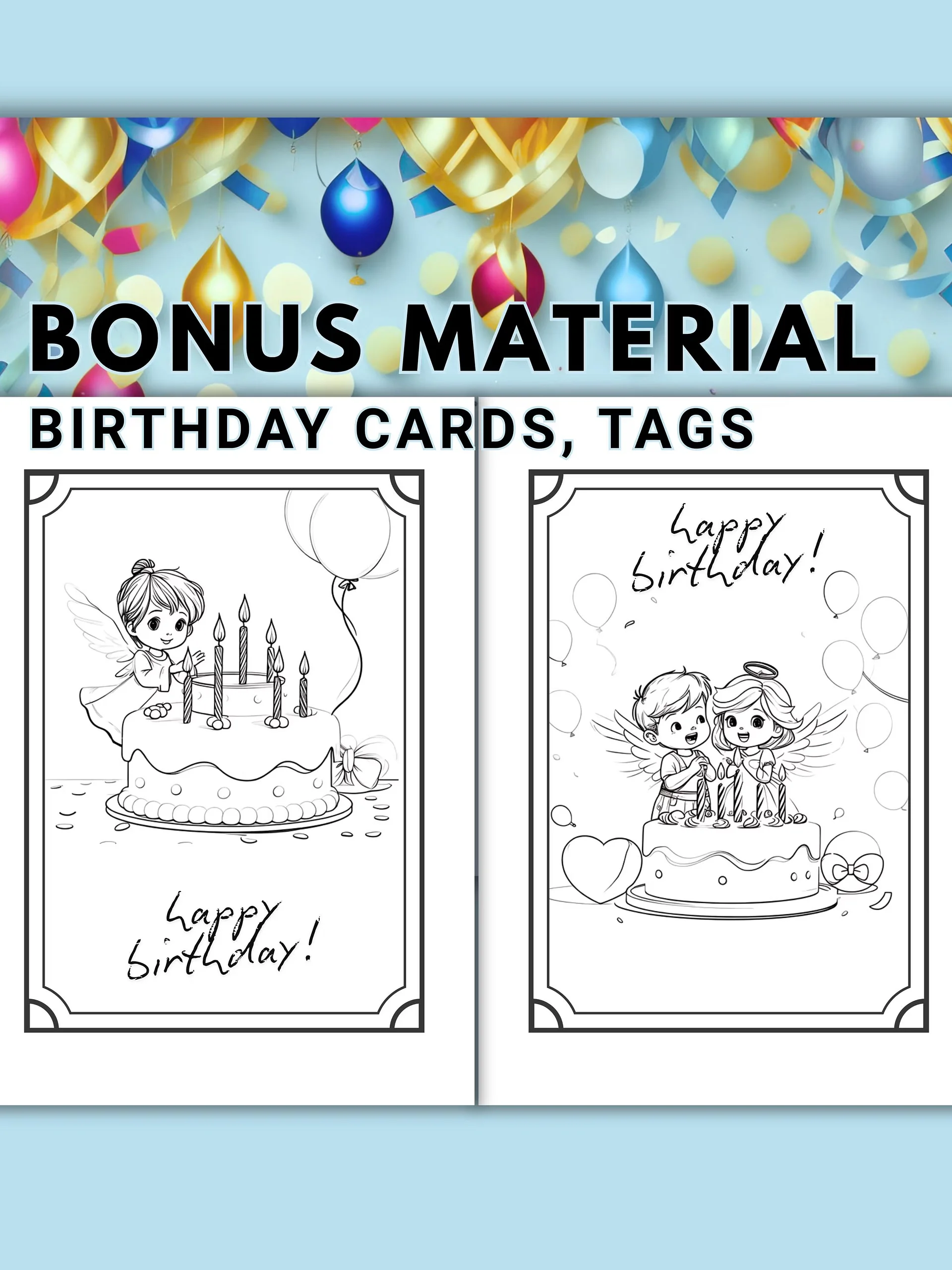 Bible Verse Birthday Animal Coloring Book product image (8)