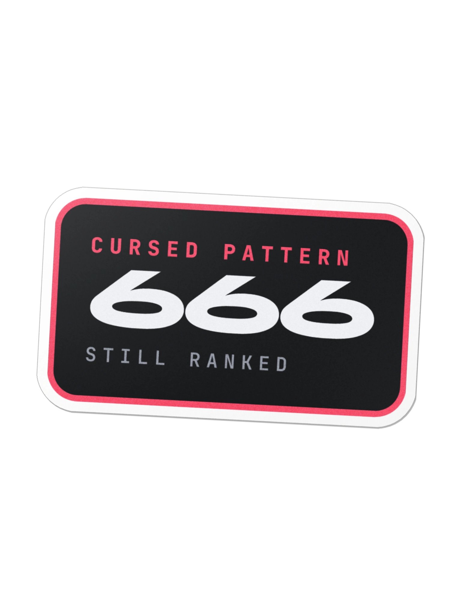 Cursed Pattern 666 Die-Cut Sticker product image (1)