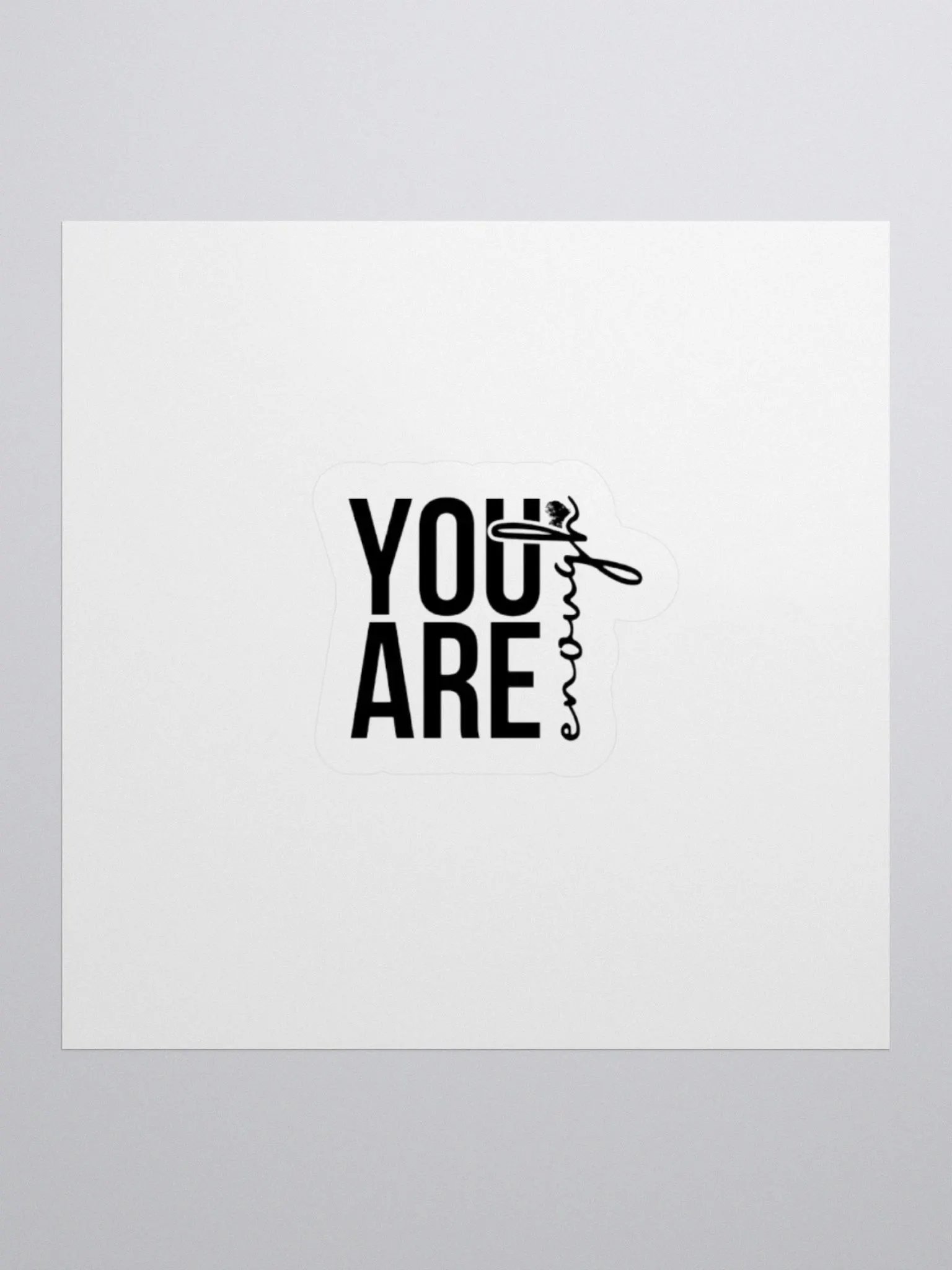You are enough Gen 2: Corkscrew Kiss Cut Stickers product image (1)