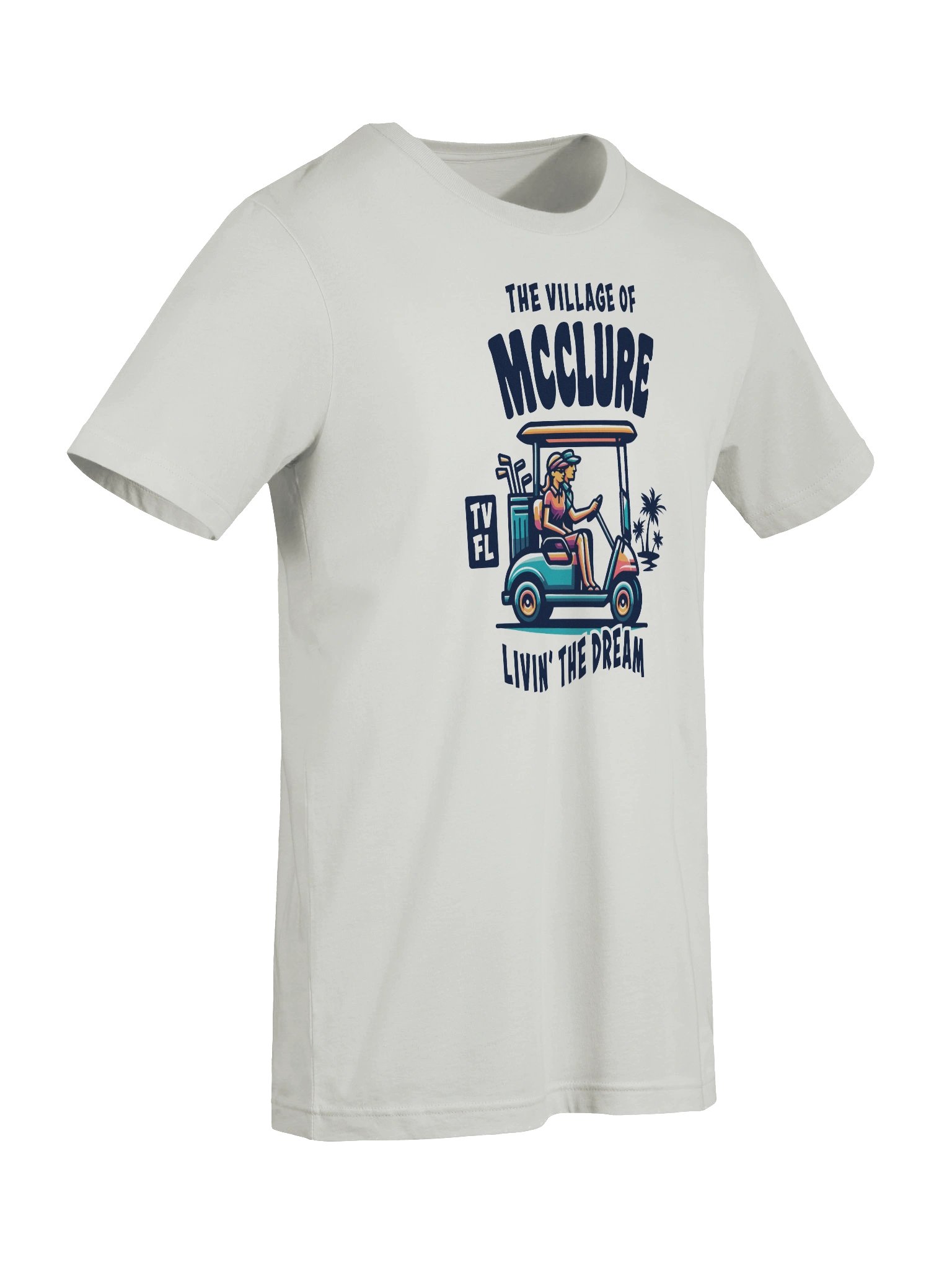 The Village of McClure TV FL Golf Cart Design T-Shirt product image (74)