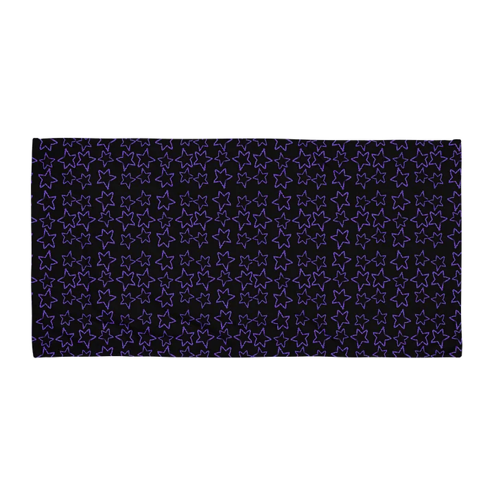 Midnight Stardust Beach Towel | Celestial Moon & Star Aesthetic Towel product image (2)
