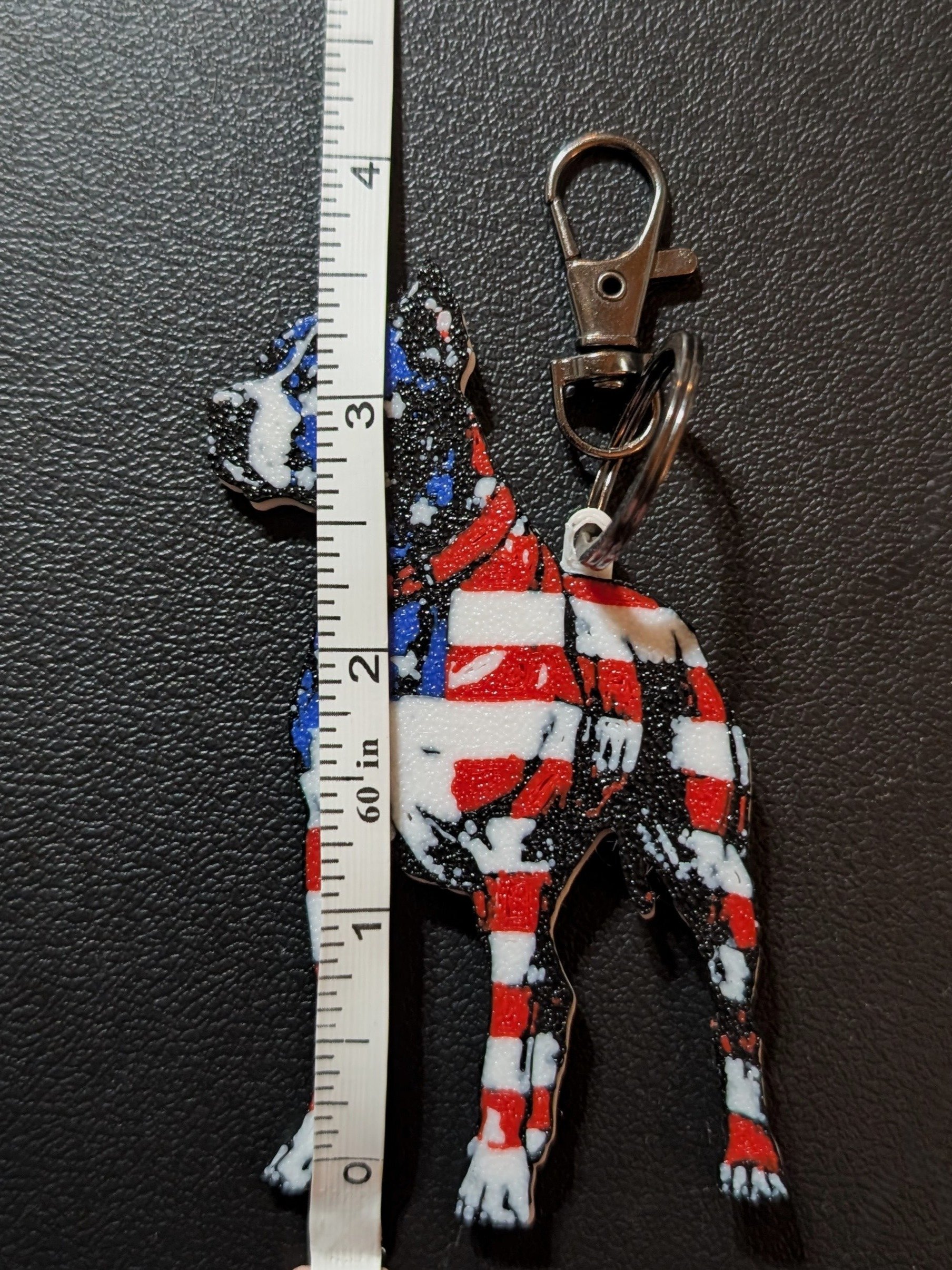 Stars & Stripes American Pit Bull Terrier Keychain product image (6)