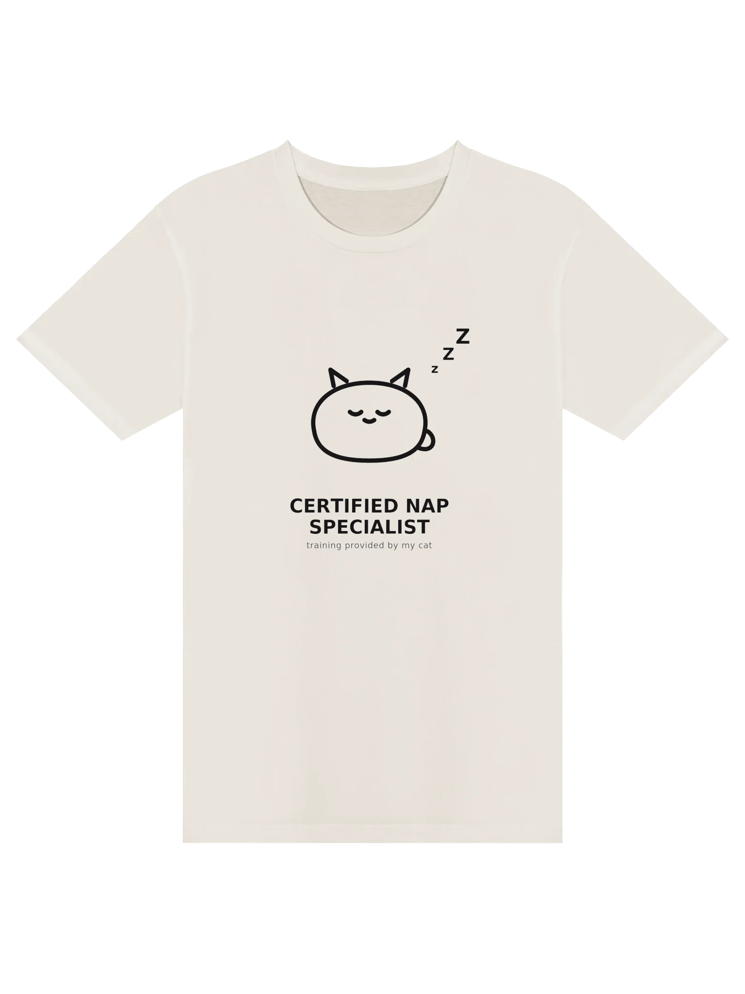 Certified Nap Specialist – Funny Cat T-Shirt product image (1)
