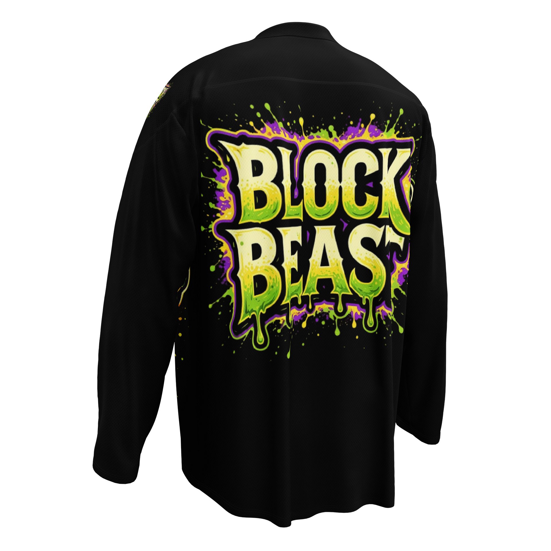 LIMITED EDITION - CNX Core All-over print Unisex Long Sleeve Tee — Block Beast 001 product image (4)