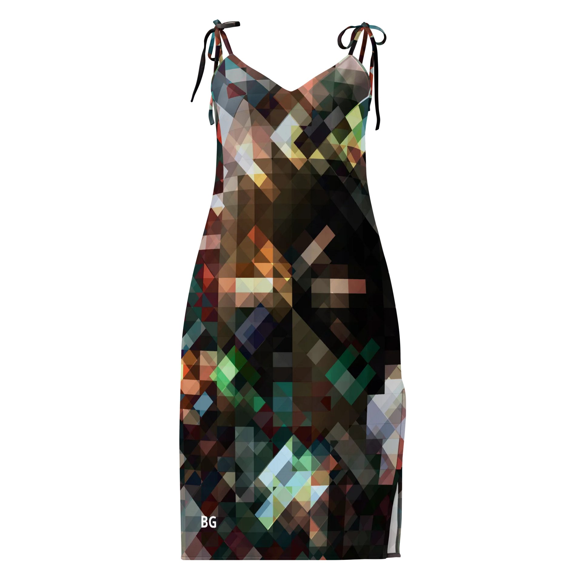 Barry Grady Abstract Chiffon Slip Dress product image (1)