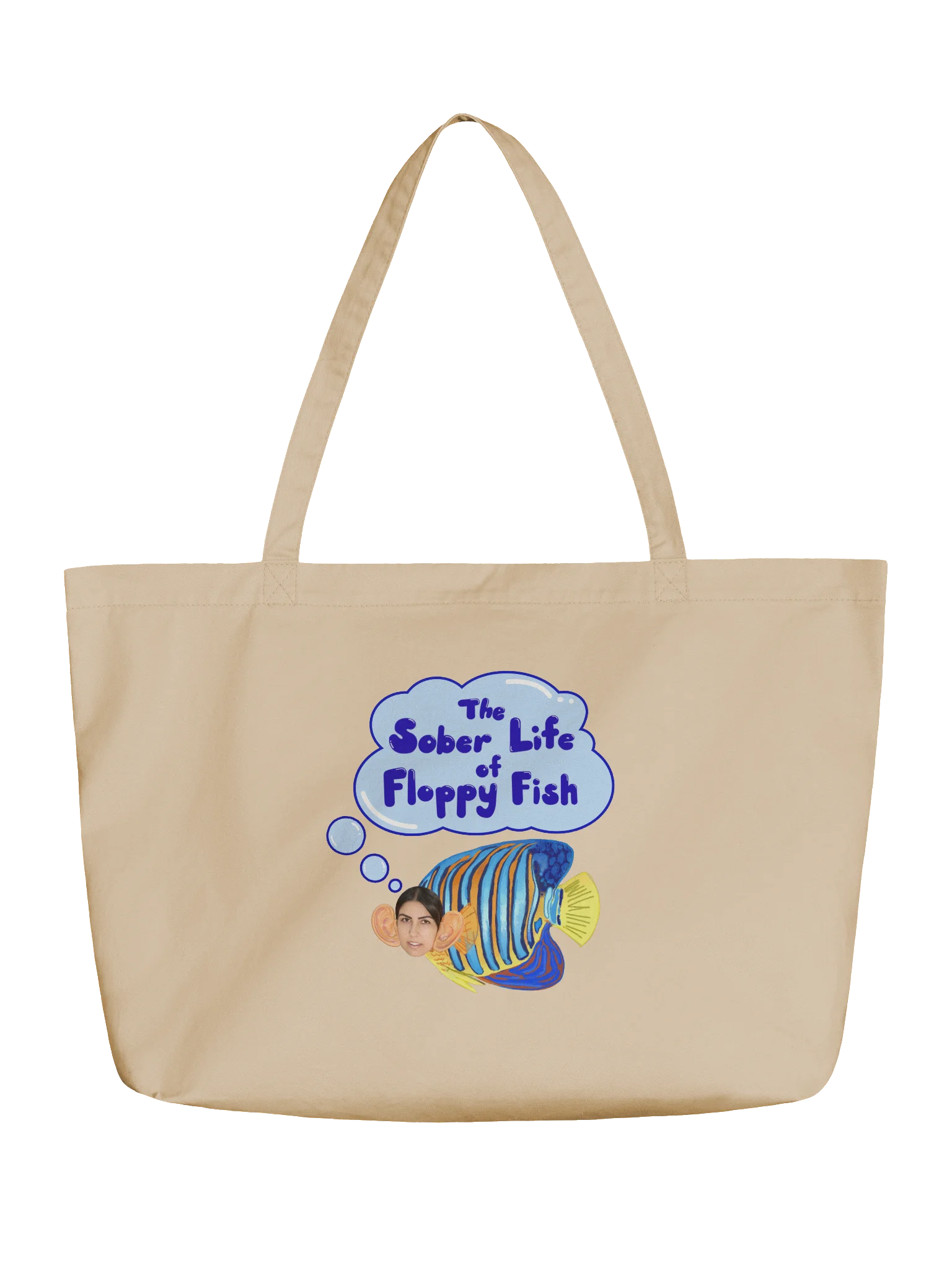 Sober Floppy Fish Tote Bag product image (1)