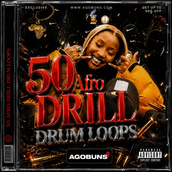 (50+) AFRO DRILL DRUM LOOPS – PREMIUM product image (1)