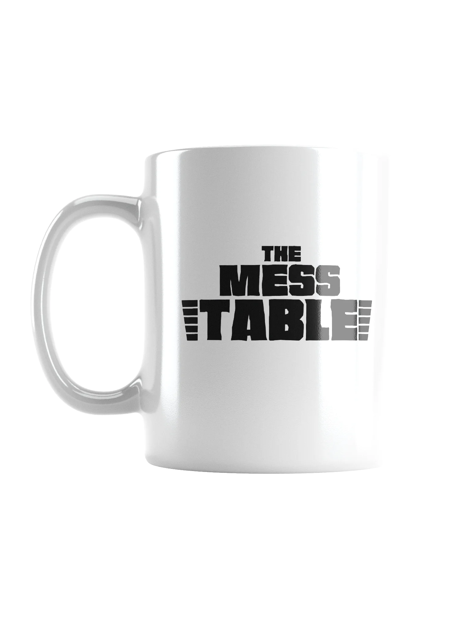 White Mug with Black TMT Banner product image (1)