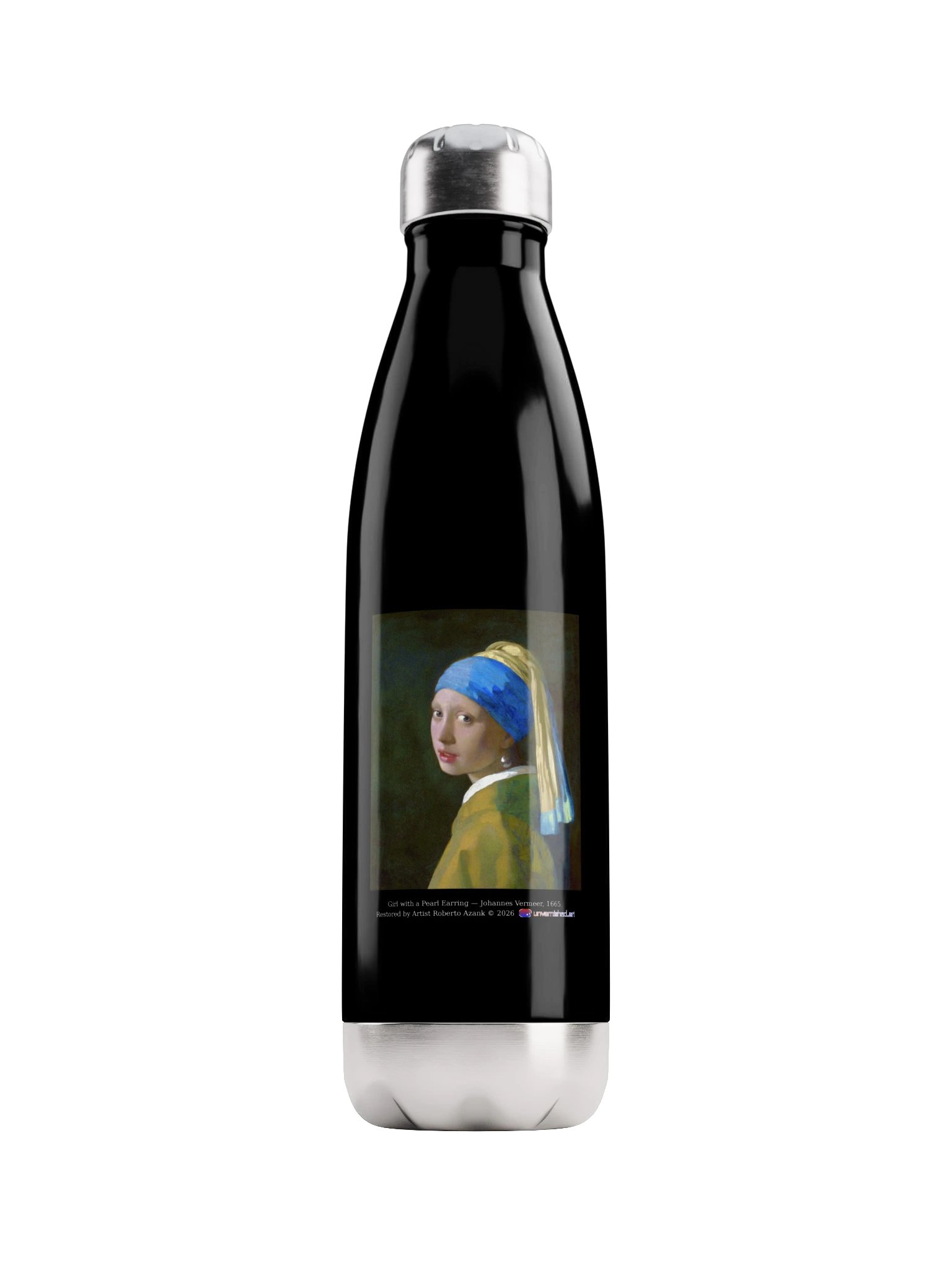 Girl with a Pearl Earring — Water Bottle product image (1)