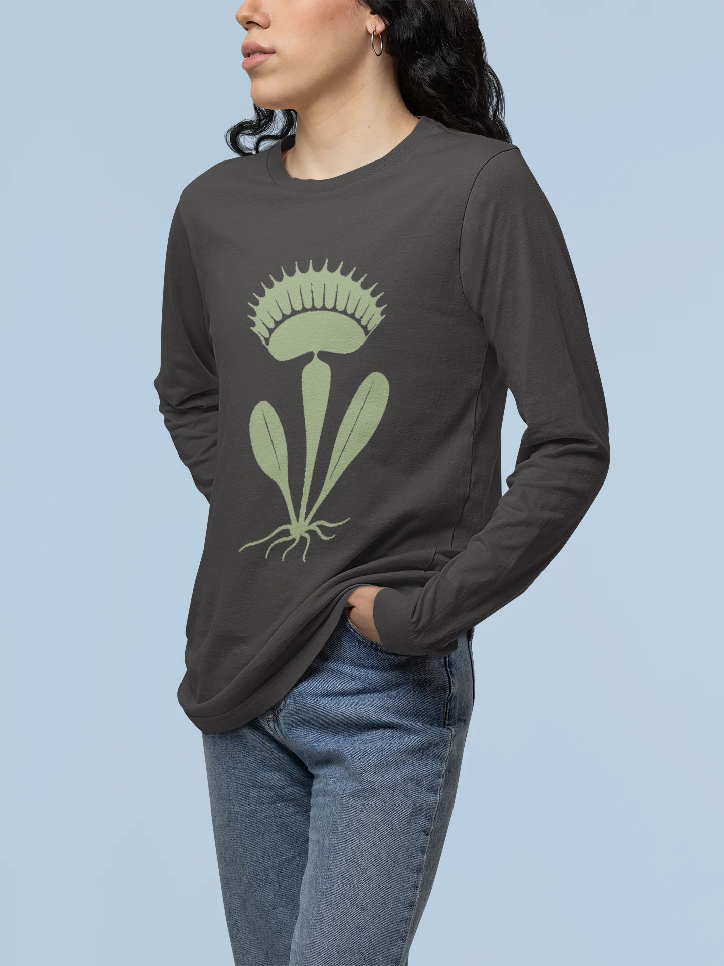 Venus Flytrap Stamp long sleeve product image (6)