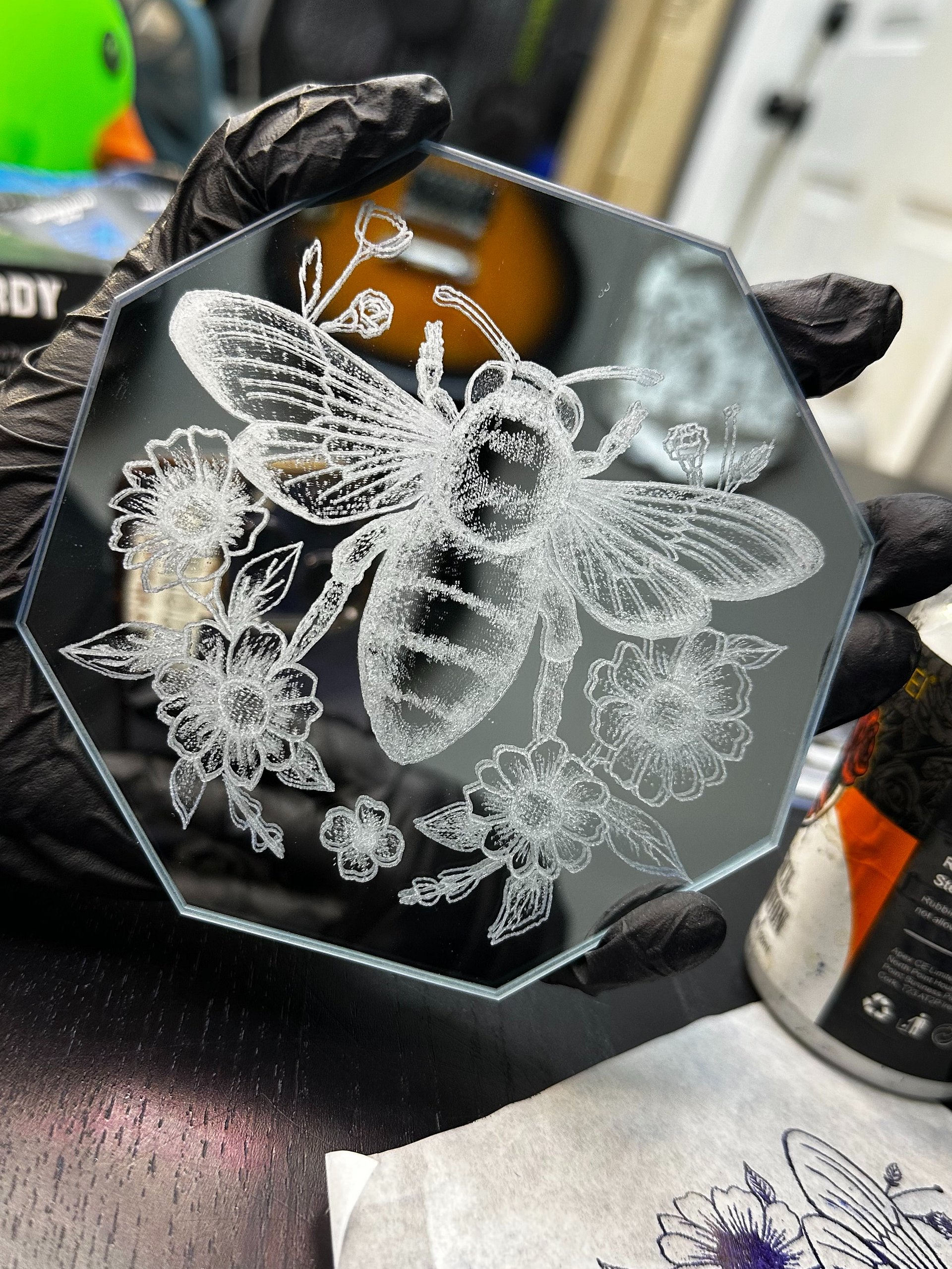 Mini Engraved Coaster Mirror product image (1)