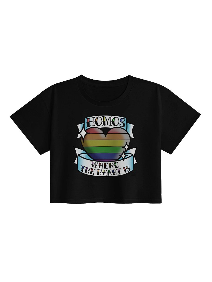 Homo's where the Heart is Cropped Tee product image (1)