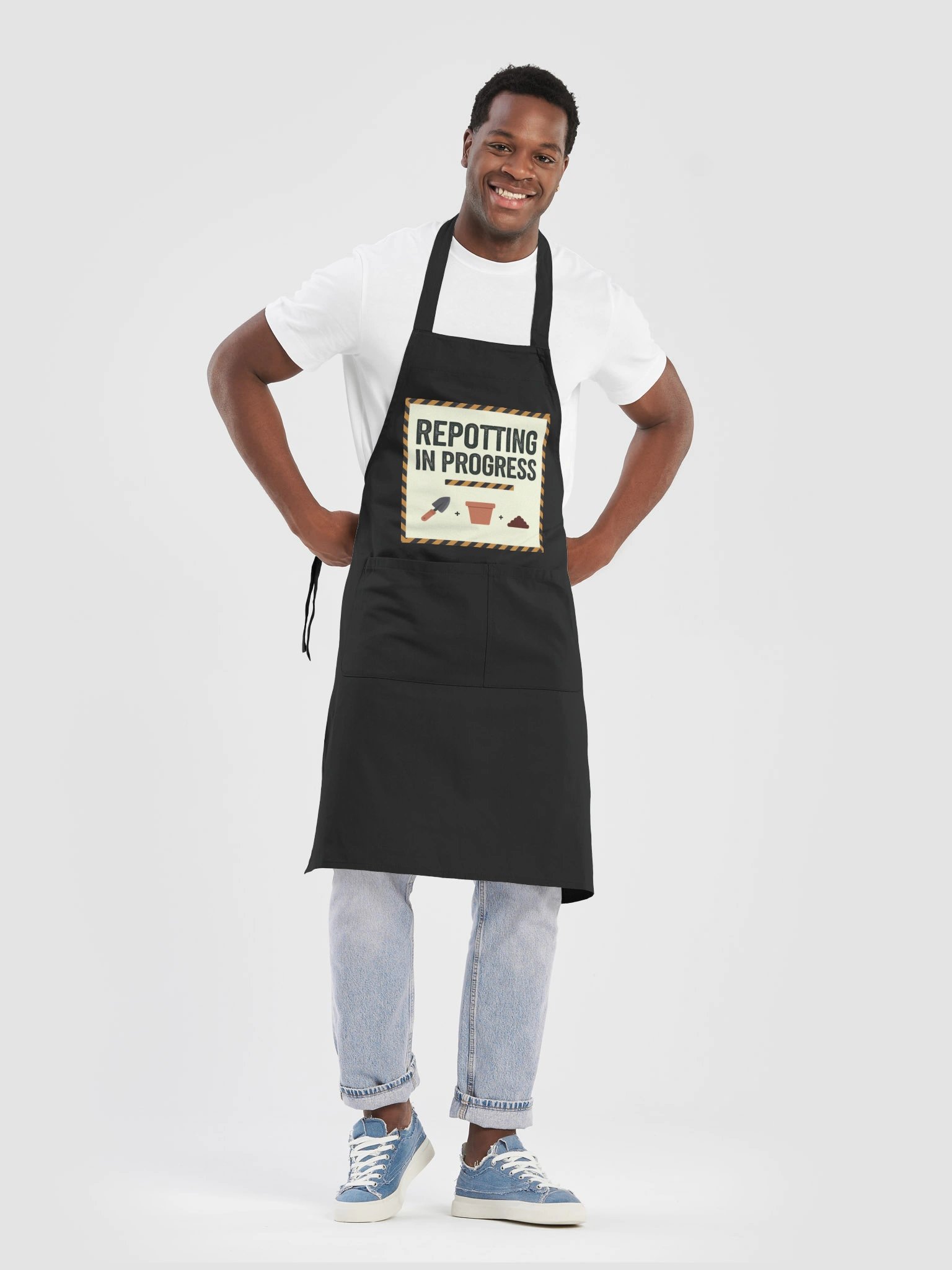 Repotting In Progress — Apron product image (3)