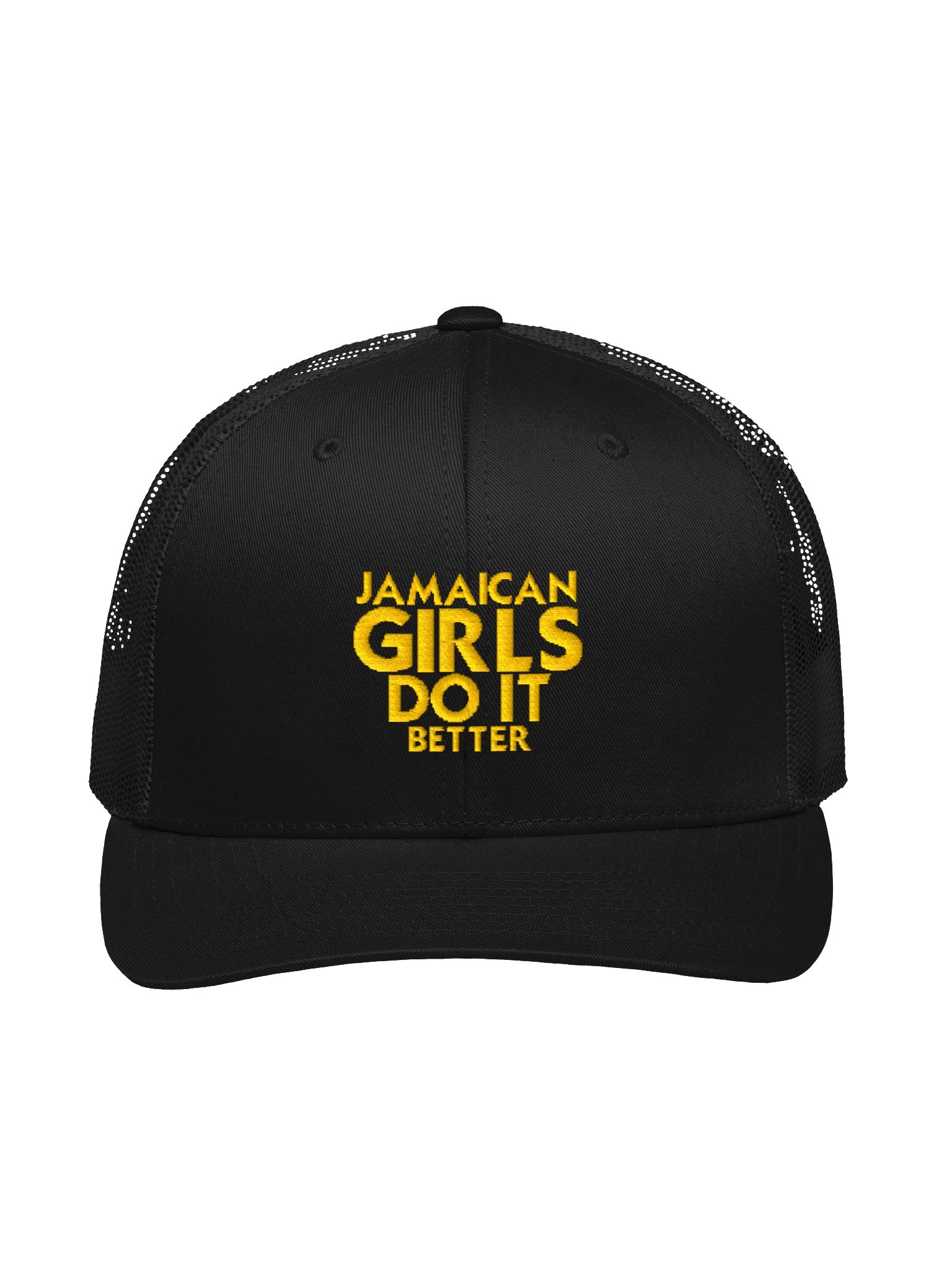 Jamaican Girls Do It Better Retro Trucker Hat product image (1)