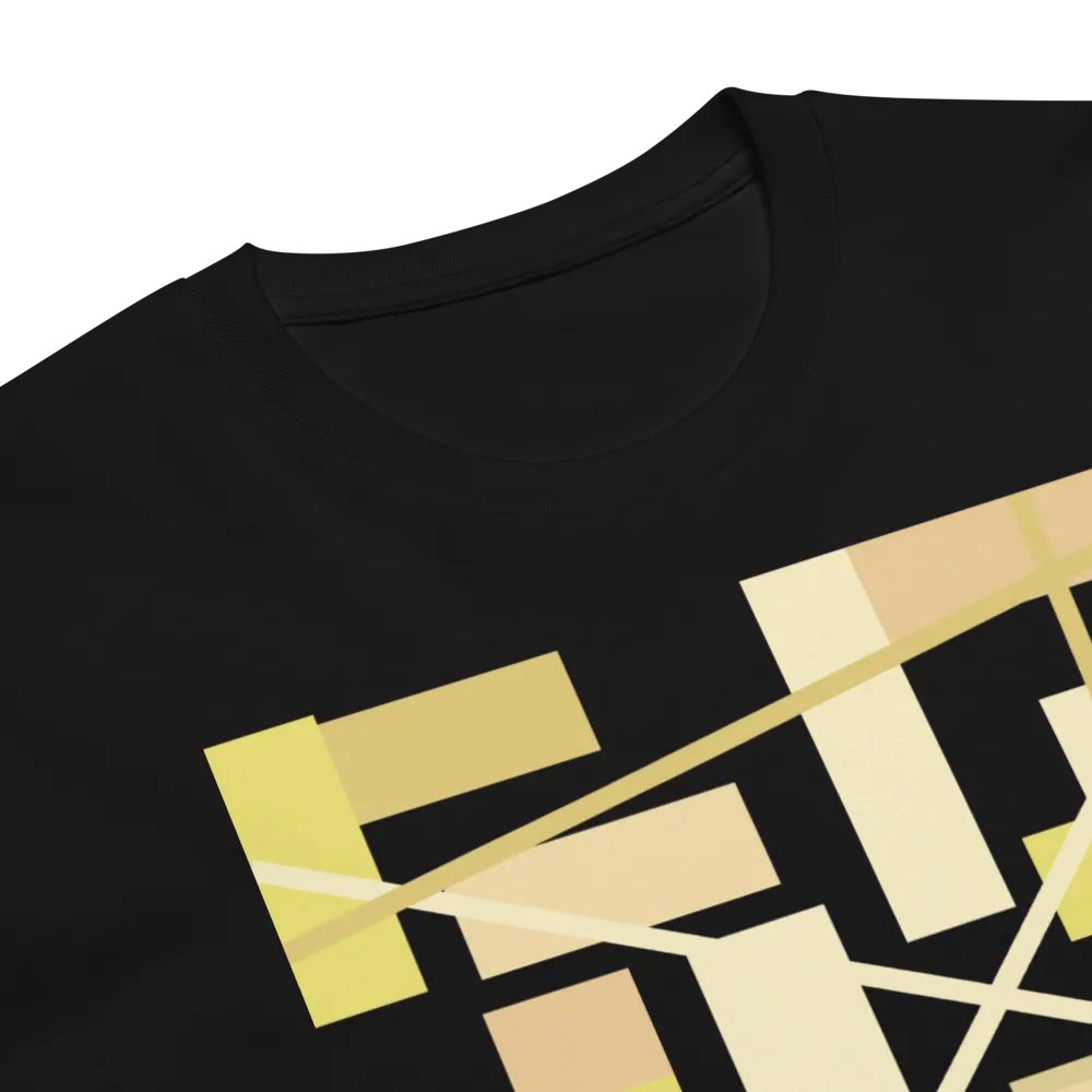 Black Background Golden Geometric Square Rectangle Line Pattern product image (6)