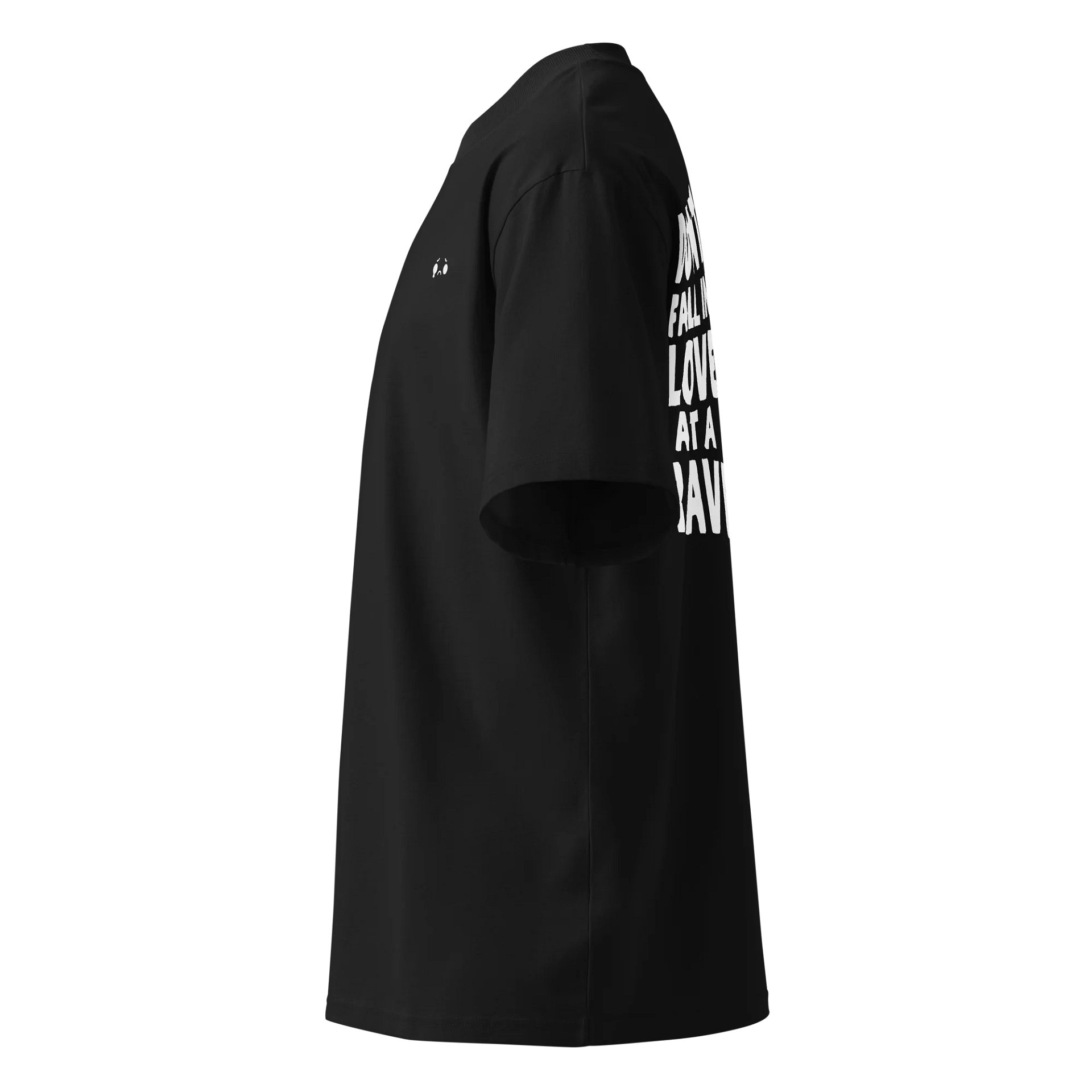 Rave Love Oversized Shirt blk product image (3)