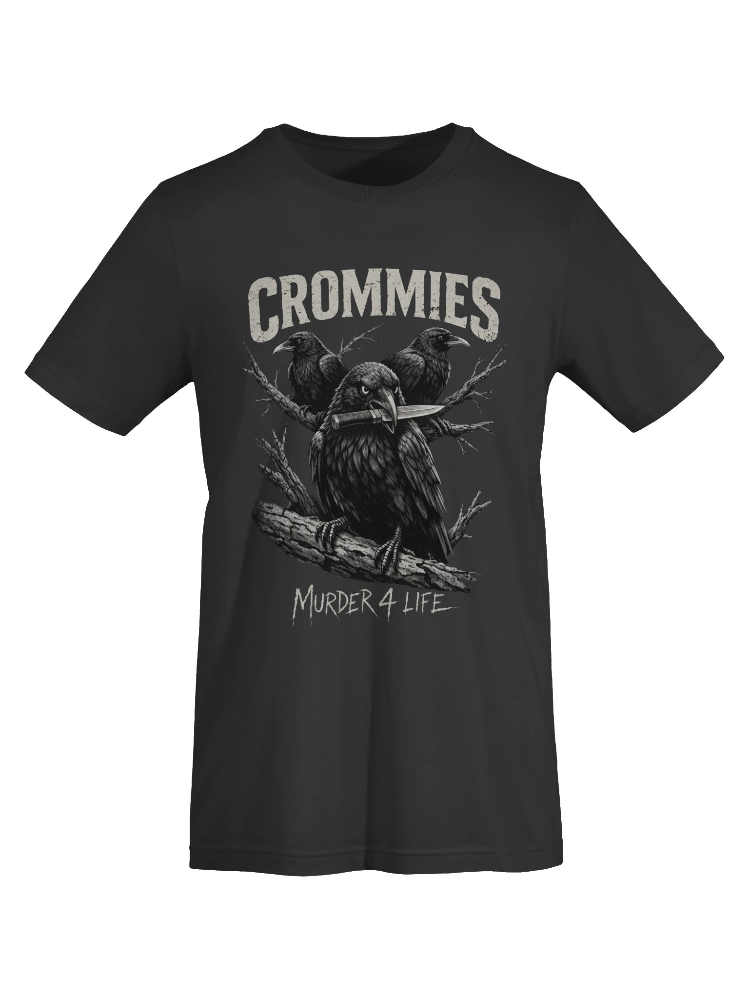 Crommies – Murder 4 Life Shirt | Original Crow Graphic Tee product image (8)