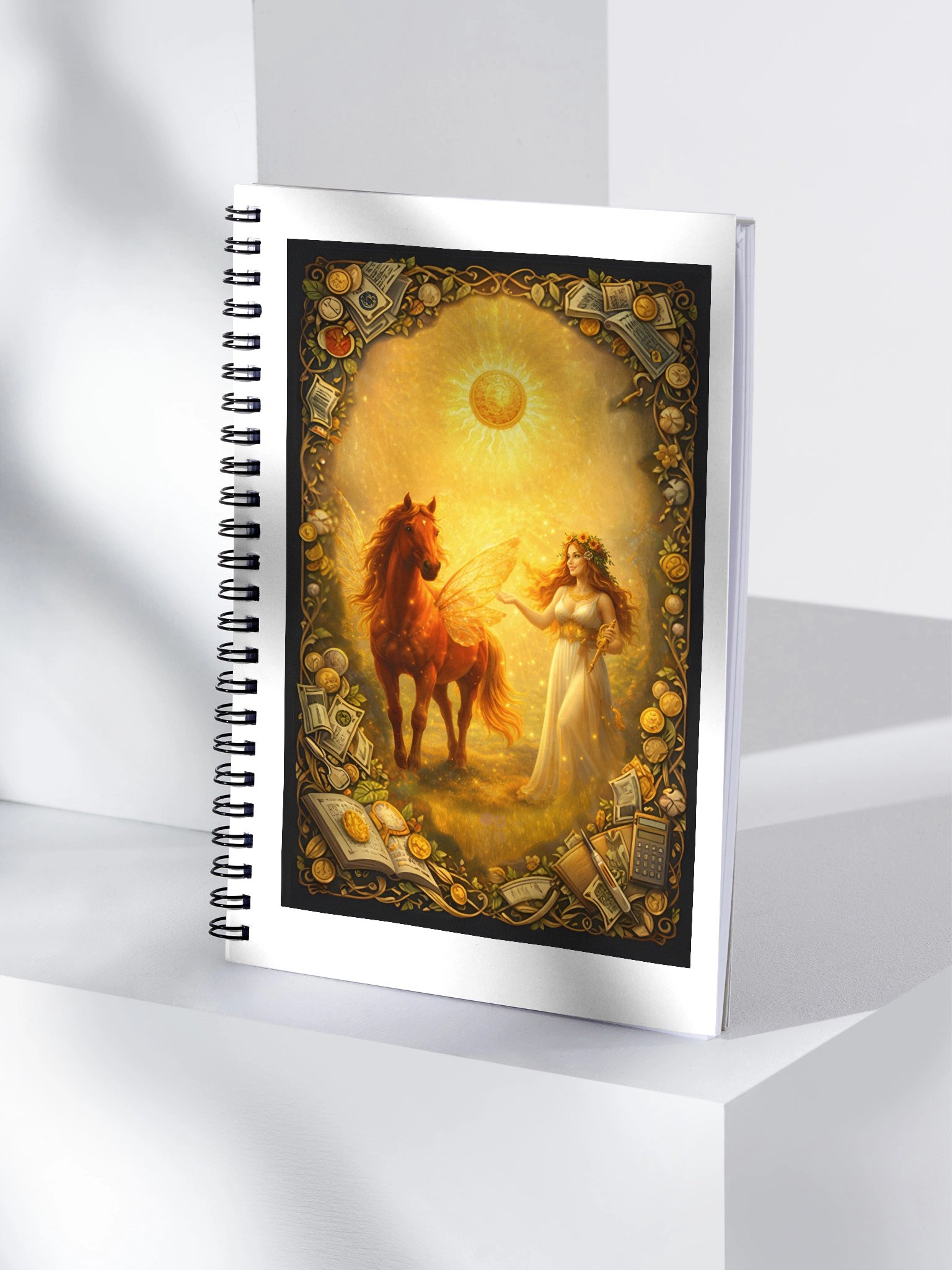 Wealth with Áine, Goddess Ritual Spiral Notebook product image (4)