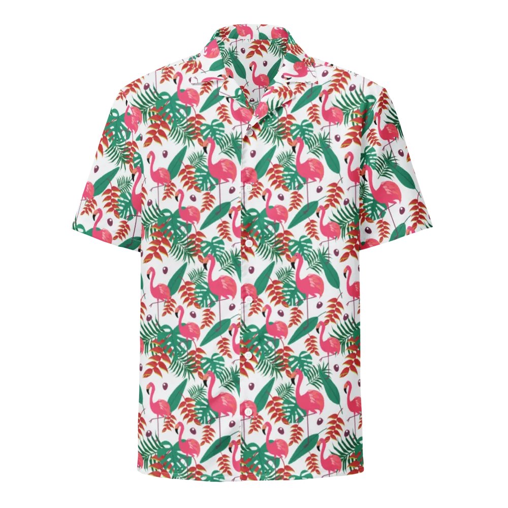 Flamingo Tropical Vibes Hawaiian Shirt product image (1)