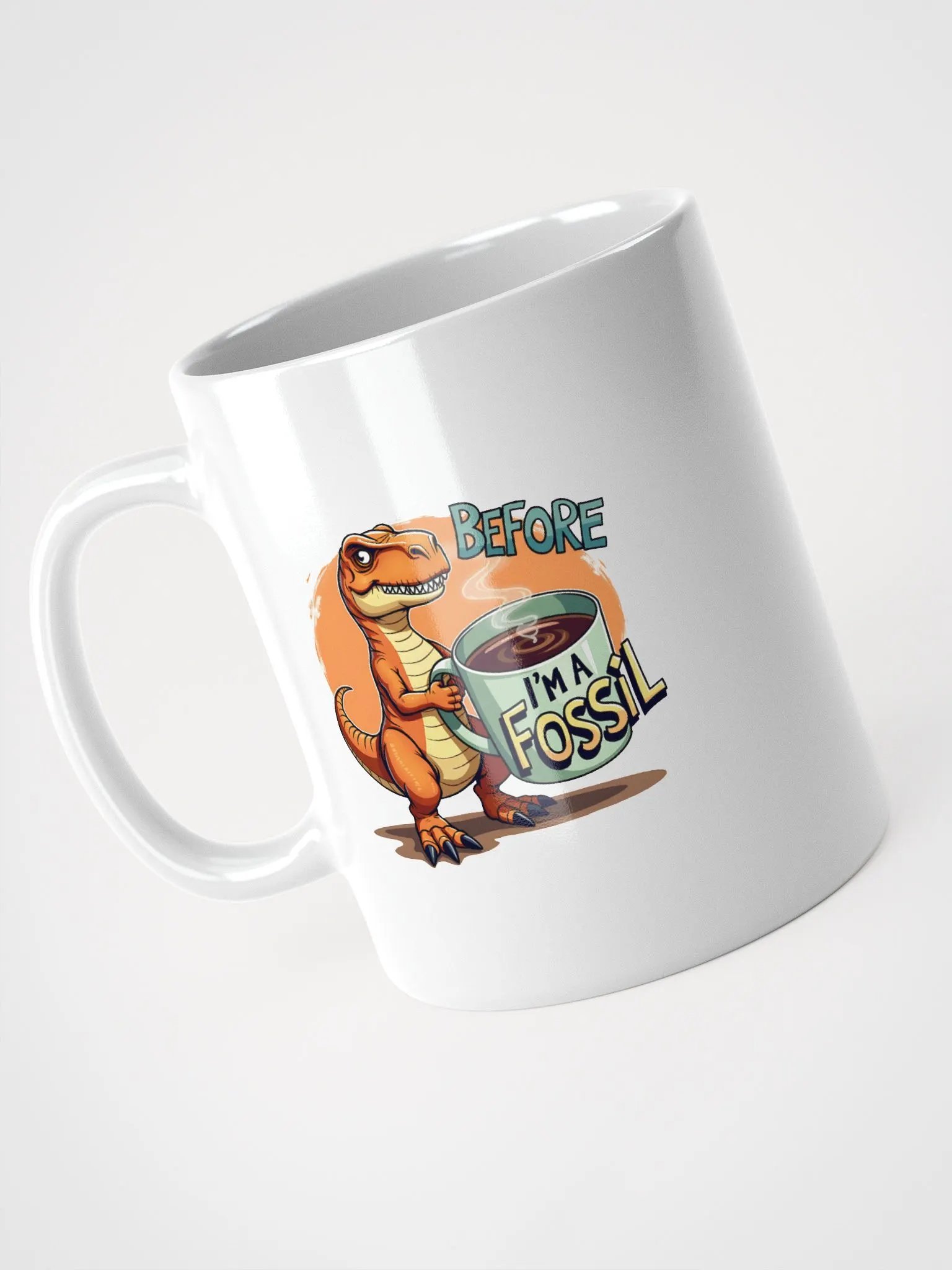 Before Coffee Dinosaur Mug product image (3)