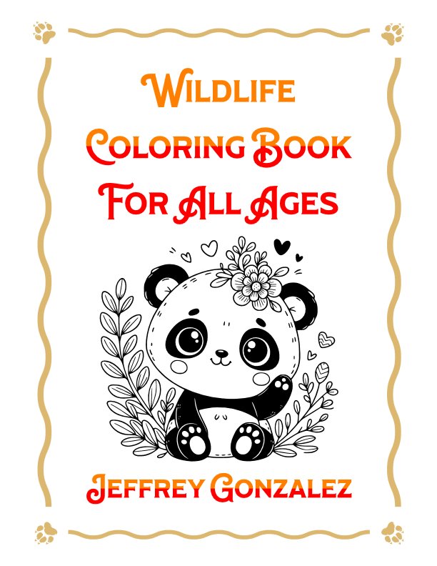 Wildlife: Coloring Book For All Ages - Printable E-Book PDF product image (1)